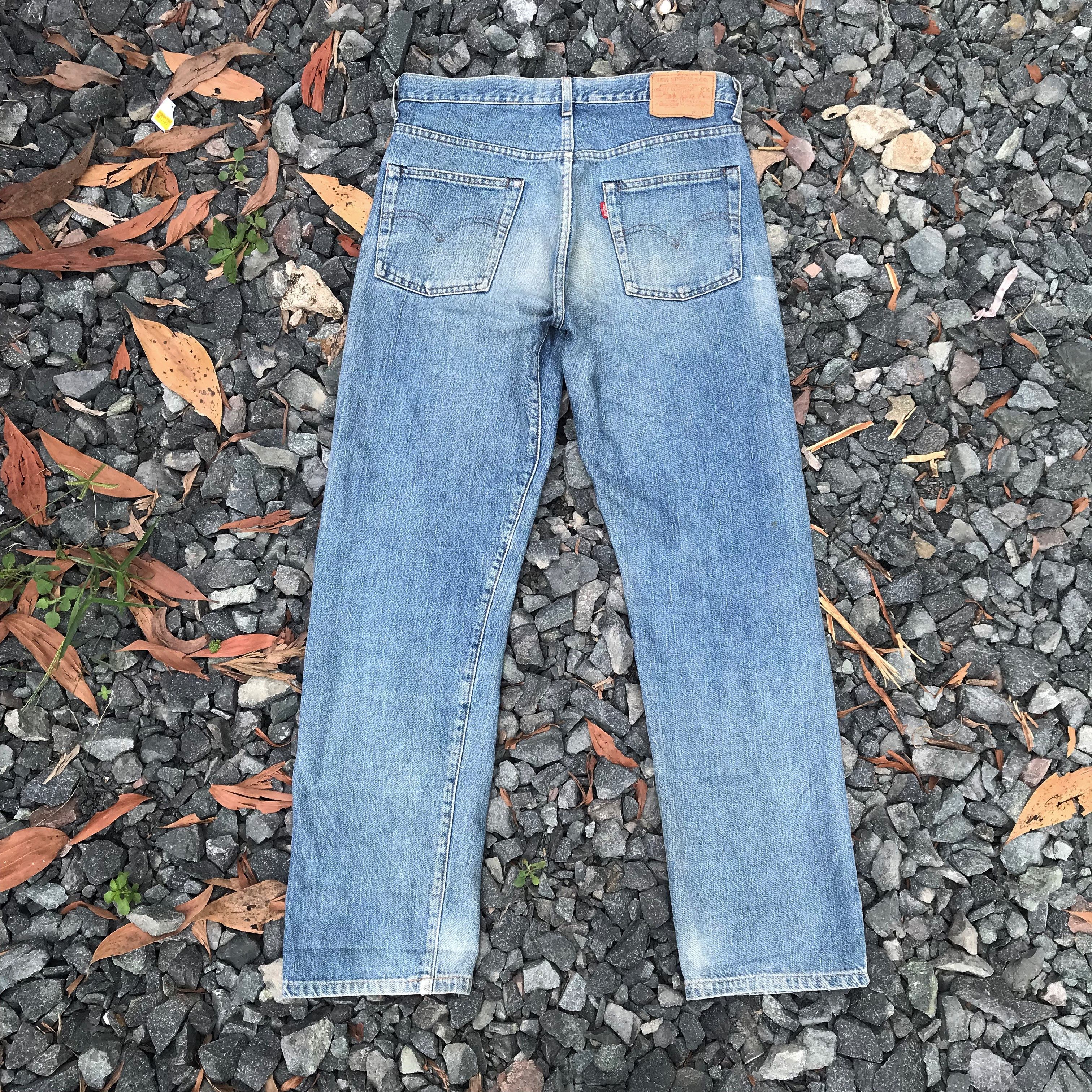 Levi's Vintage Clothing Vintage Levis 502 Redline Big E faded distressed kurtcobain Size US 32 / EU 48 - 9 Thumbnail
