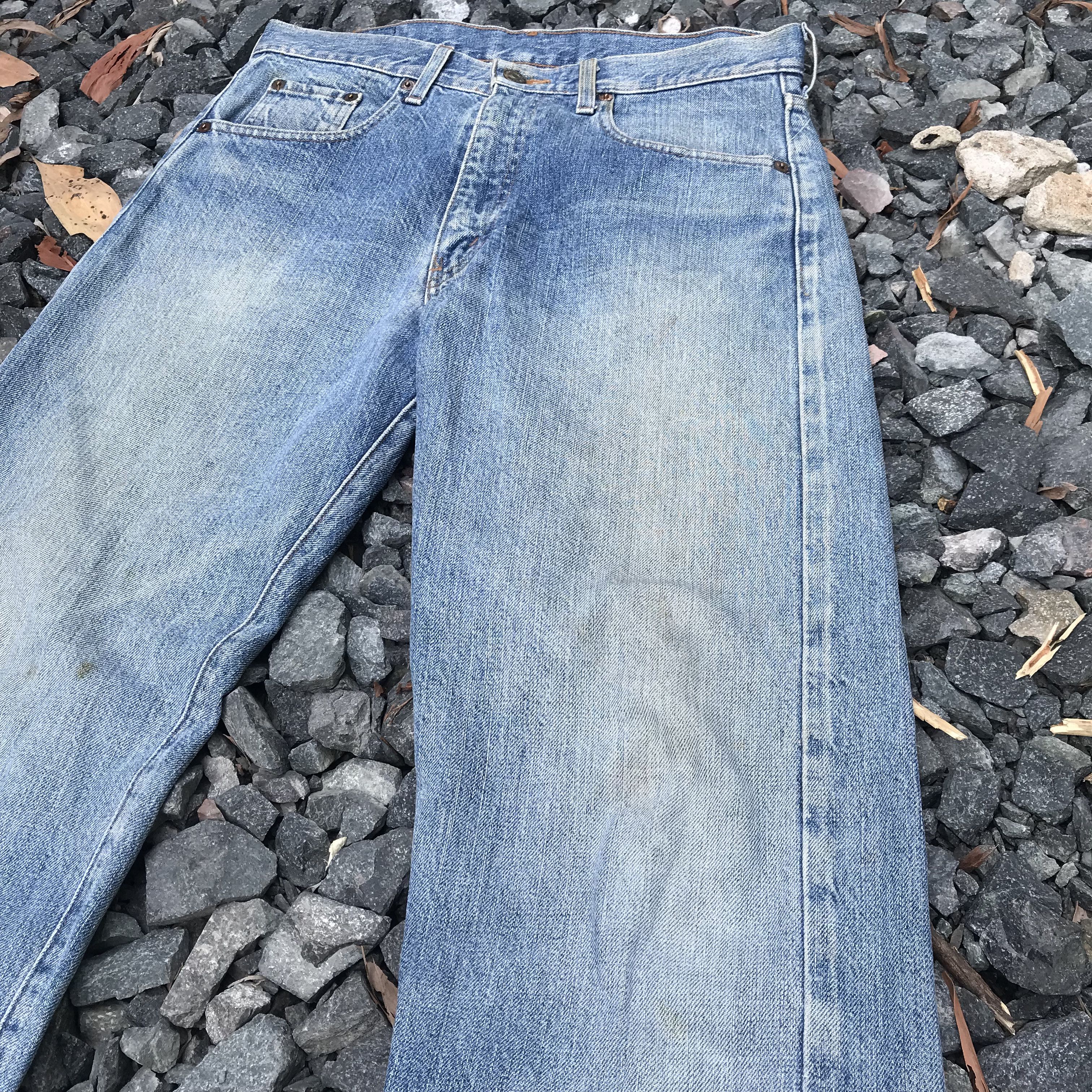 Levi's Vintage Clothing Vintage Levis 502 Redline Big E faded distressed kurtcobain Size US 32 / EU 48 - 5 Thumbnail