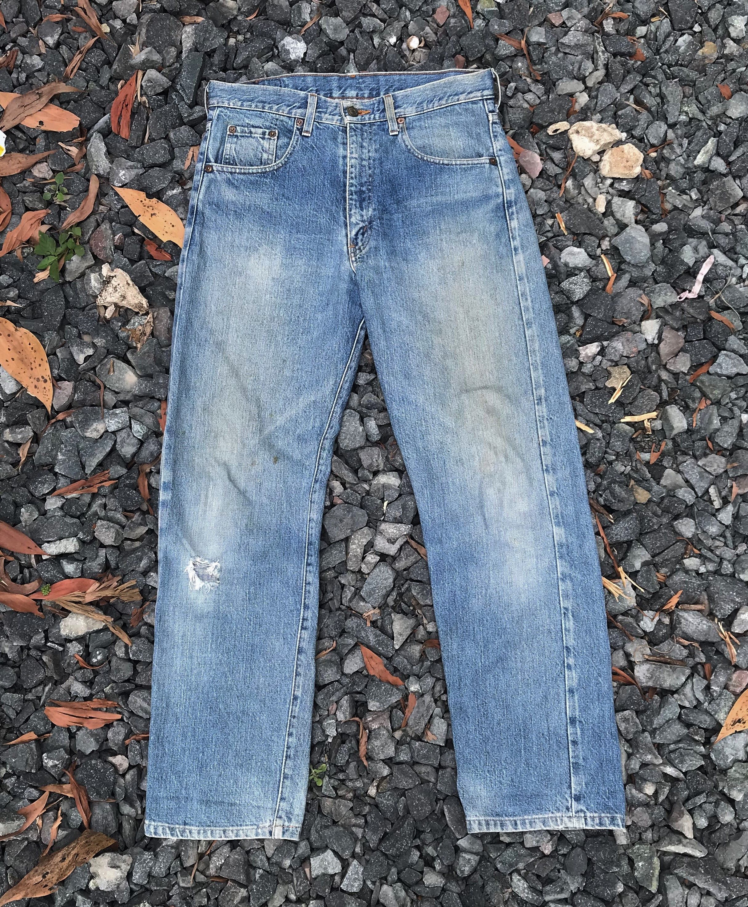 Levi's Vintage Clothing Vintage Levis 502 Redline Big E faded distressed kurtcobain Size US 32 / EU 48 - 2 Thumbnail