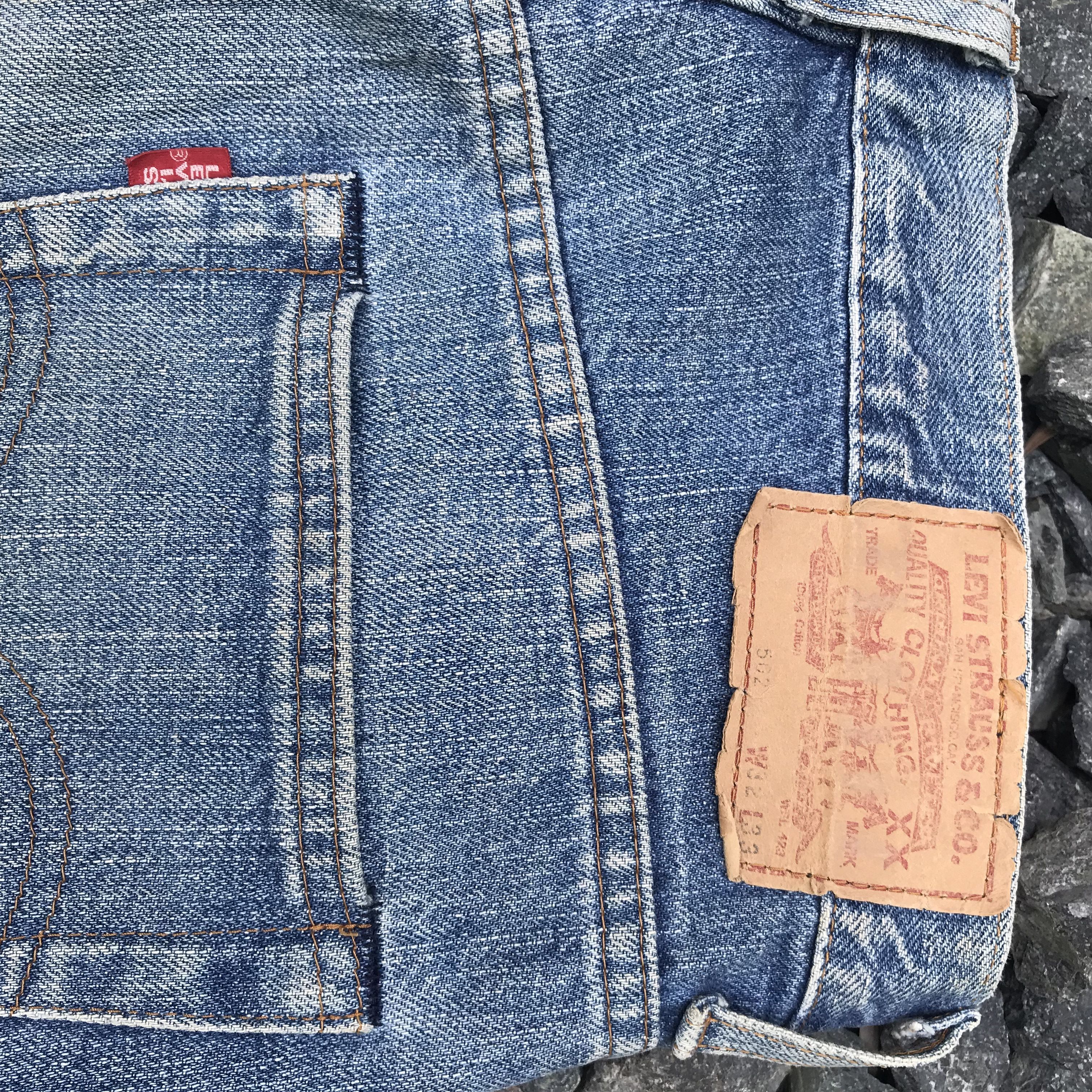 Levi's Vintage Clothing Vintage Levis 502 Redline Big E faded distressed kurtcobain Size US 32 / EU 48 - 12 Thumbnail