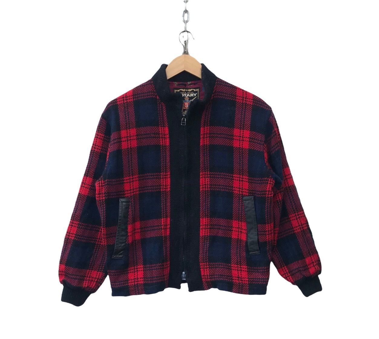 Vintage Vintage Rotary Group Red Tartan Bomber Jacket Size US M / EU 48-50 / 2 - 1 Thumbnail