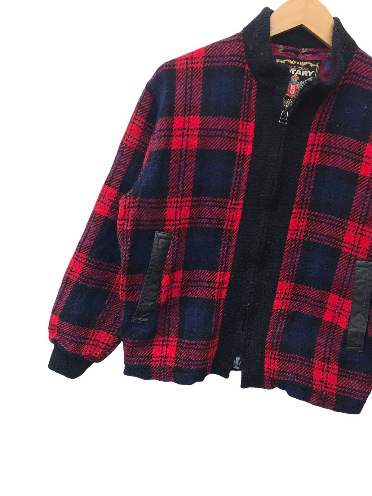 Vintage Vintage Rotary Group Red Tartan Bomber Jacket Size US M / EU 48-50 / 2 - 3 Thumbnail