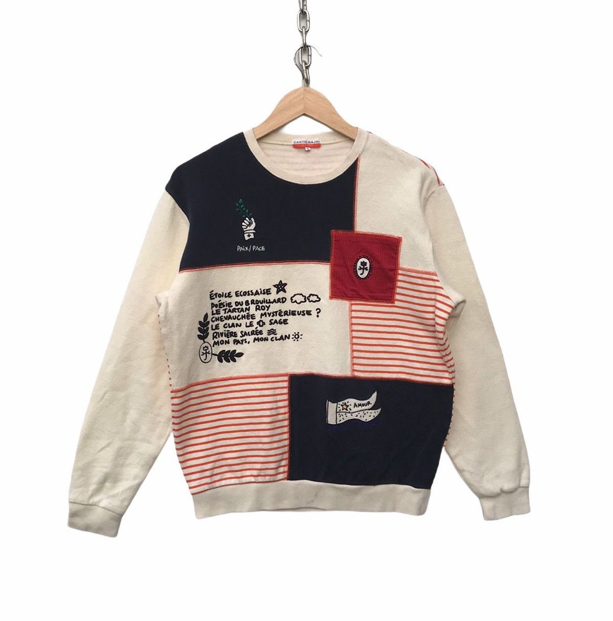 Jean Charles De Castelbajac Castelbajac Patchwork Style Pop Art Designer Sweatshirt Size US M / EU 48-50 / 2 - 1 Thumbnail
