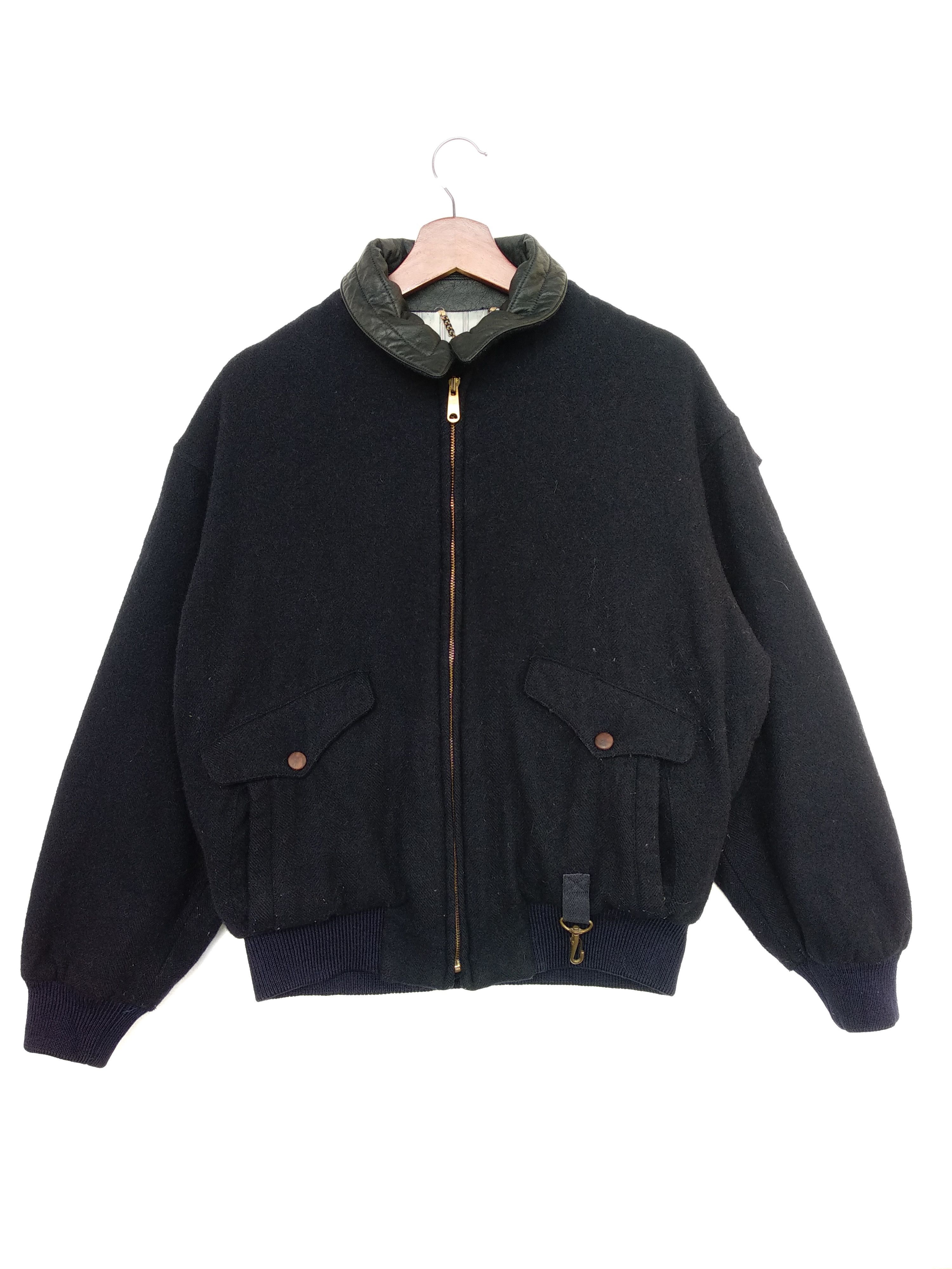Bill Blass Vintage Bill Blass Wool Bomber Jacket Size US L / EU 52-54 / 3 - 1 Thumbnail