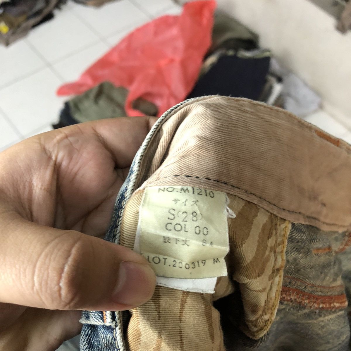 Faded Glory Made In Nippon Blue Distressed Denim Pants #5733 Size US 29 - 16 Thumbnail