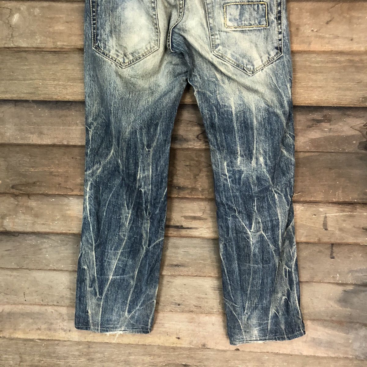 Faded Glory Made In Nippon Blue Distressed Denim Pants #5733 Size US 29 - 12 Thumbnail