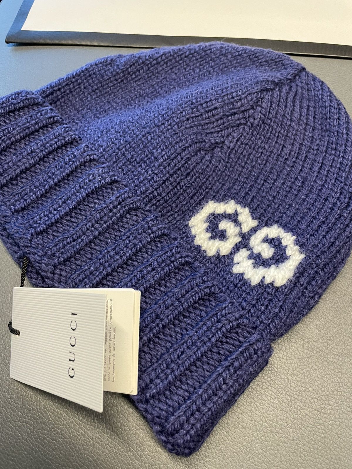 Gucci Rare Brand NEW Sold Out Runway 100% Virgin Wool GG Logo Hat Size ONE SIZE - 15 Thumbnail