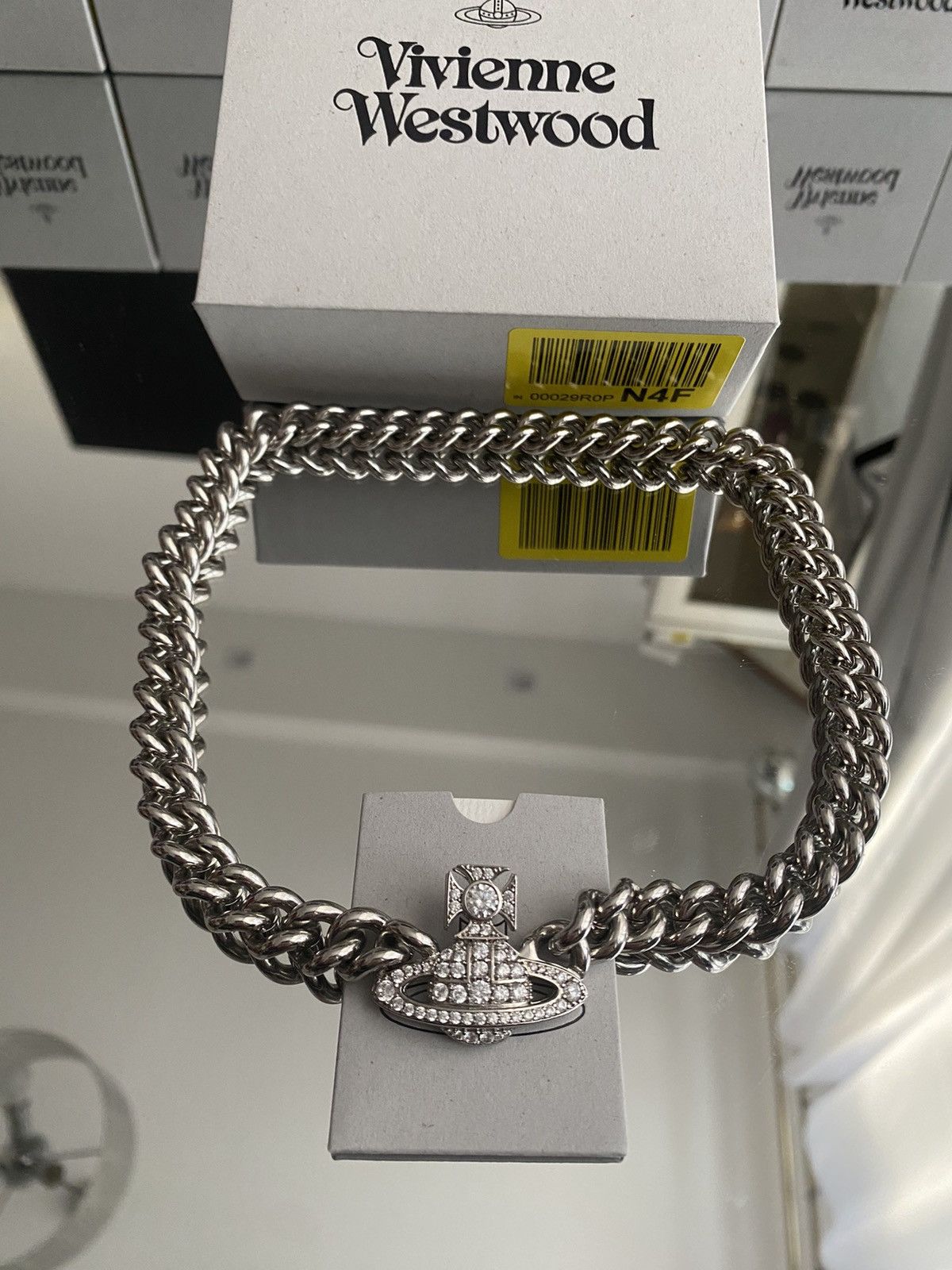 Vivienne Westwood Very Rare Deadstock Silver Choker