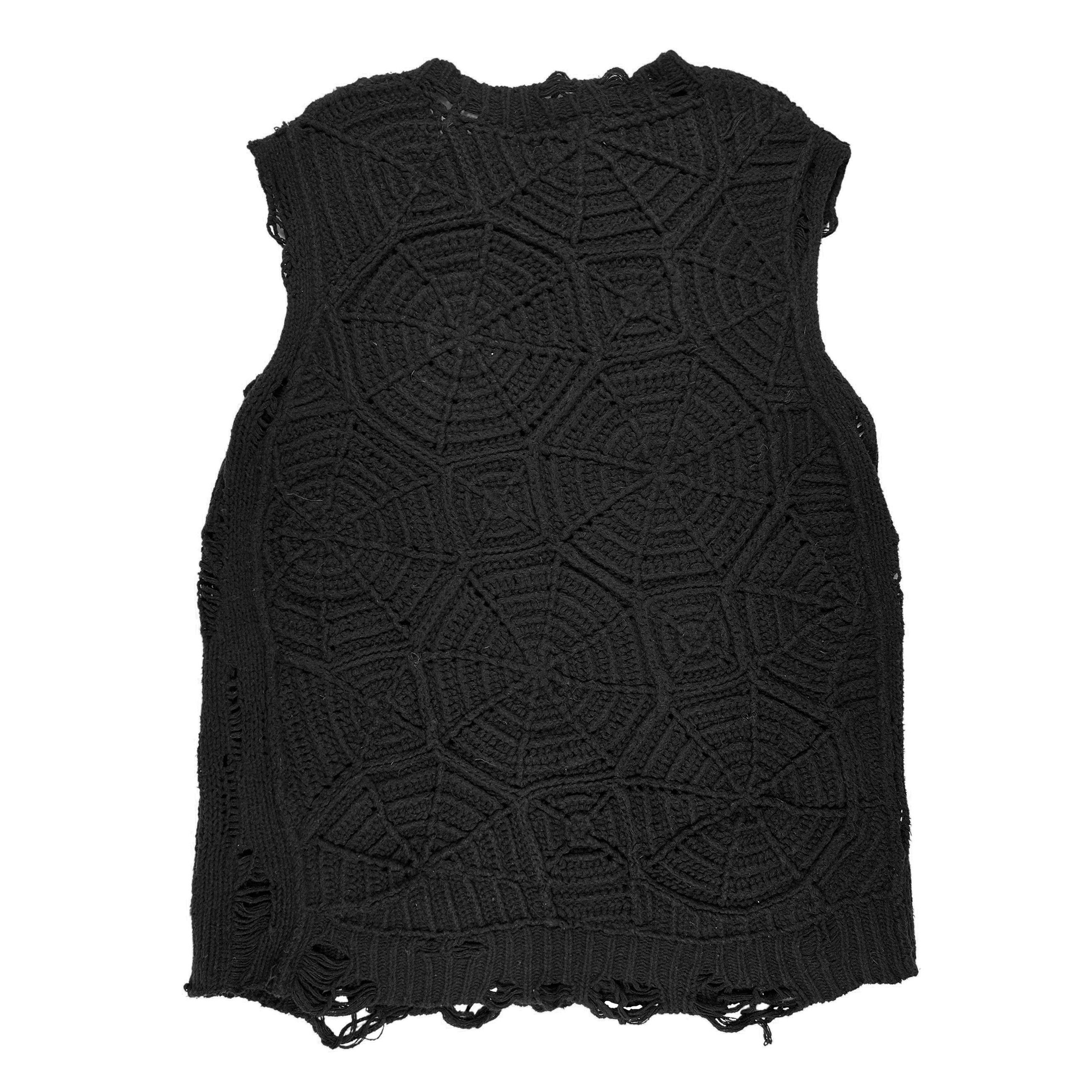 Number (N)ine × Takahiromiyashita The Soloist. SS05 Spiderweb Knit Sleeveless Sweater Size US XL / EU 56 / 4 - 2 Thumbnail