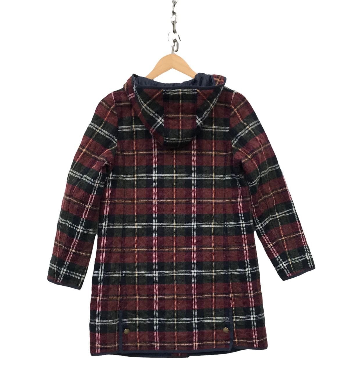 Mackintosh Mackintosh Women Red Tartan Hoodie Long Jacket Size S / US 4 / IT 40 - 5 Thumbnail