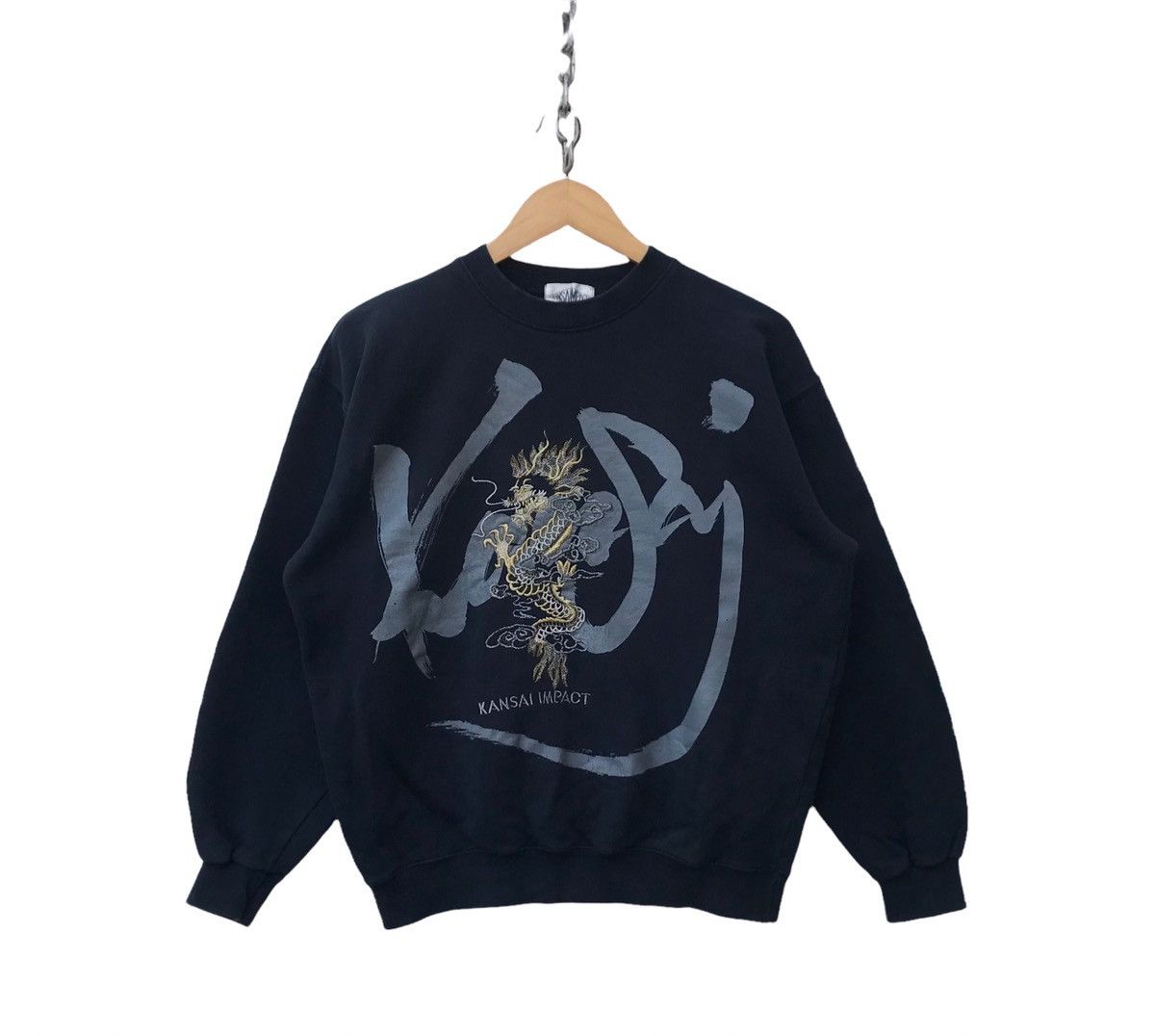 Kansai Yamamoto Kansai Impact by Kansai Yamamoto Dragon Spellout Sweatshirt Size US M / EU 48-50 / 2 - 1 Thumbnail