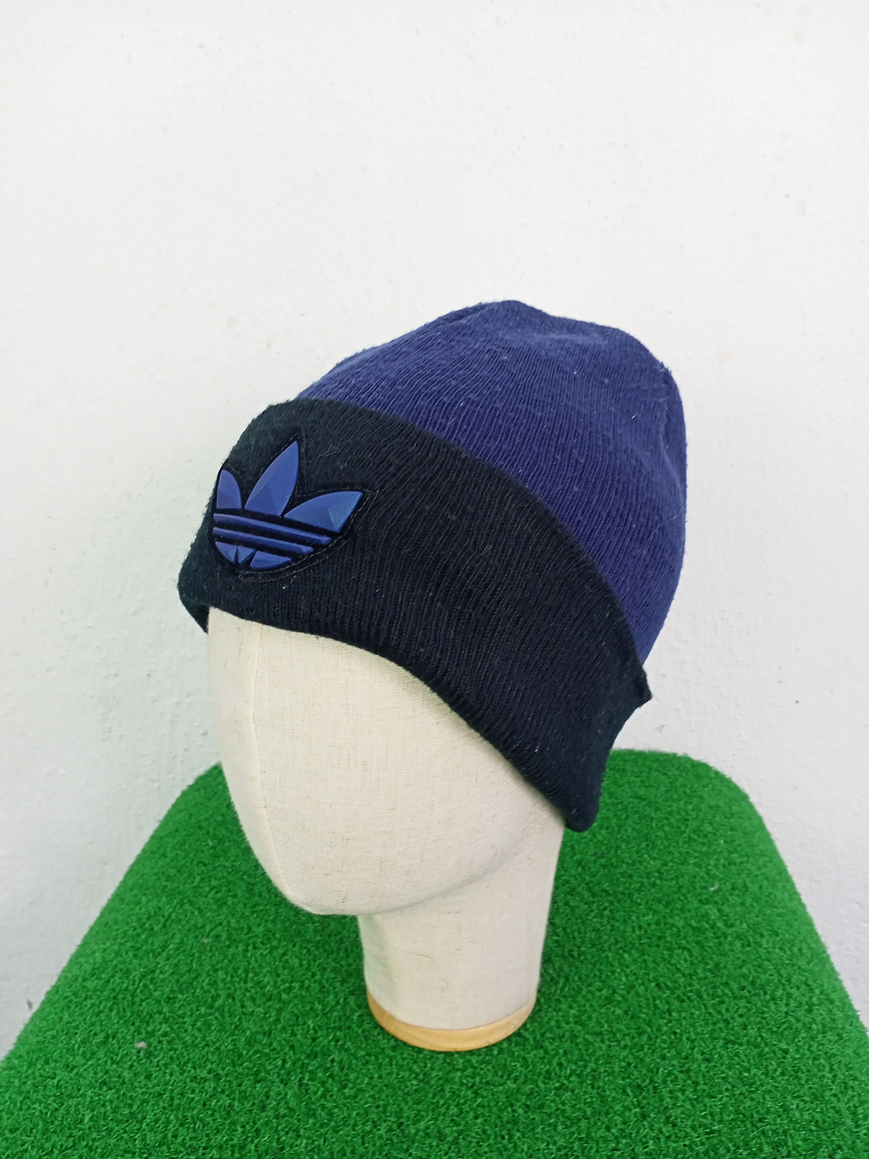 Adidas Vintage Adidas Trefoil Beanie Hat Size ONE SIZE - 2 Thumbnail