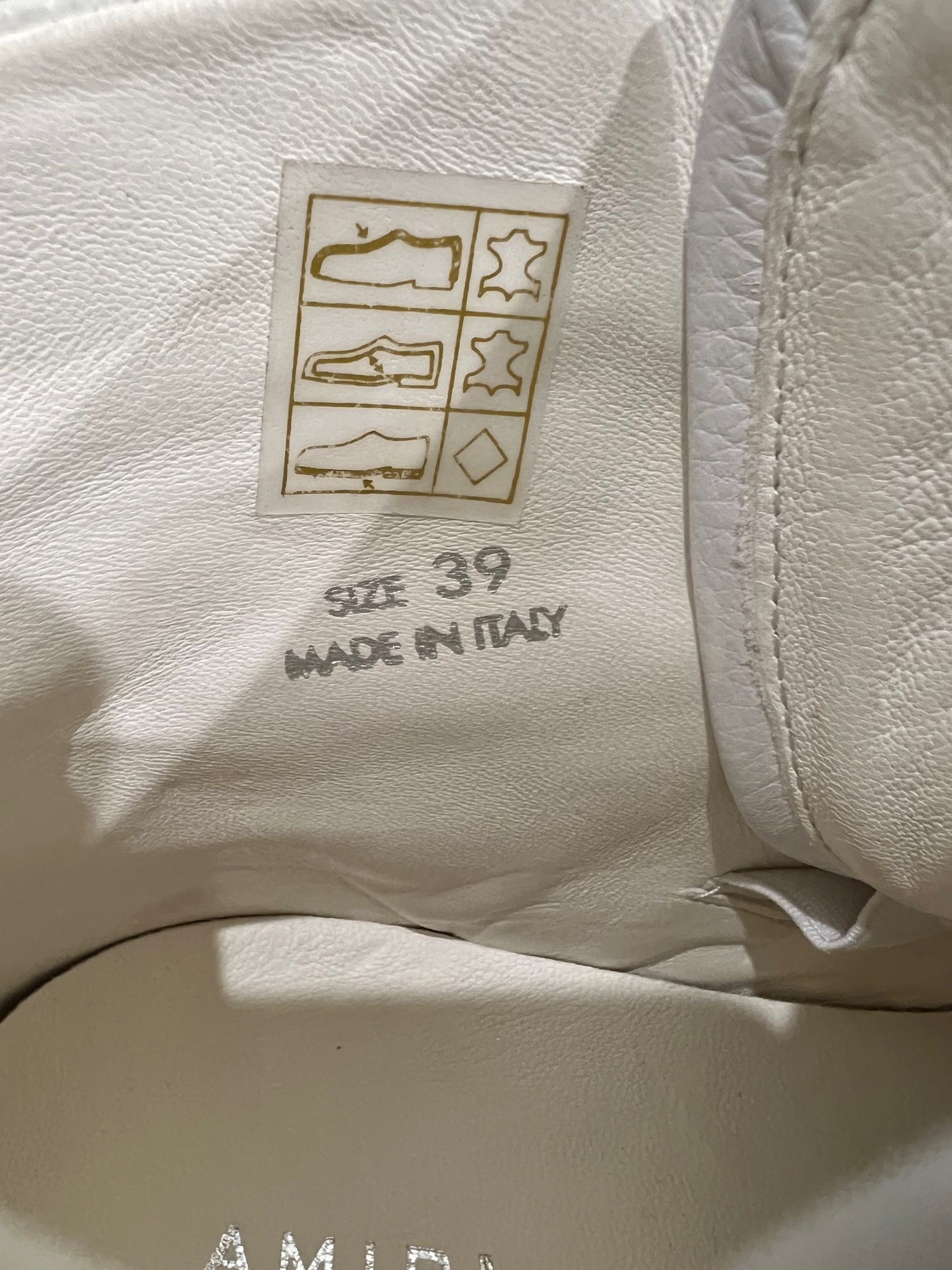 Amiri Sunset Hi-top White Leather Leopard Sneakers