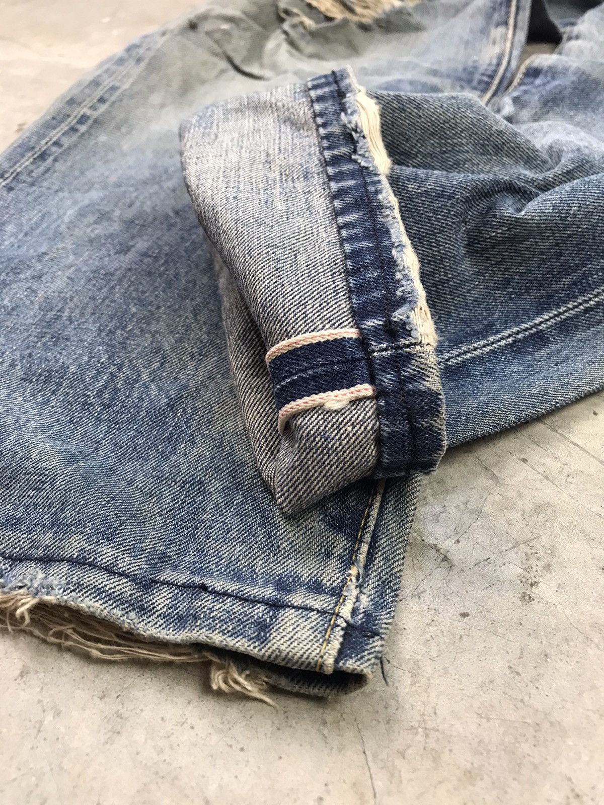 Levi's Vintage Clothing × Vintage VTG LEVI'S BIG "E" 90s LOT 702 XX SELVEDGE DENIM JAPAN🇯🇵 Size US 30 / EU 46 - 9 Thumbnail