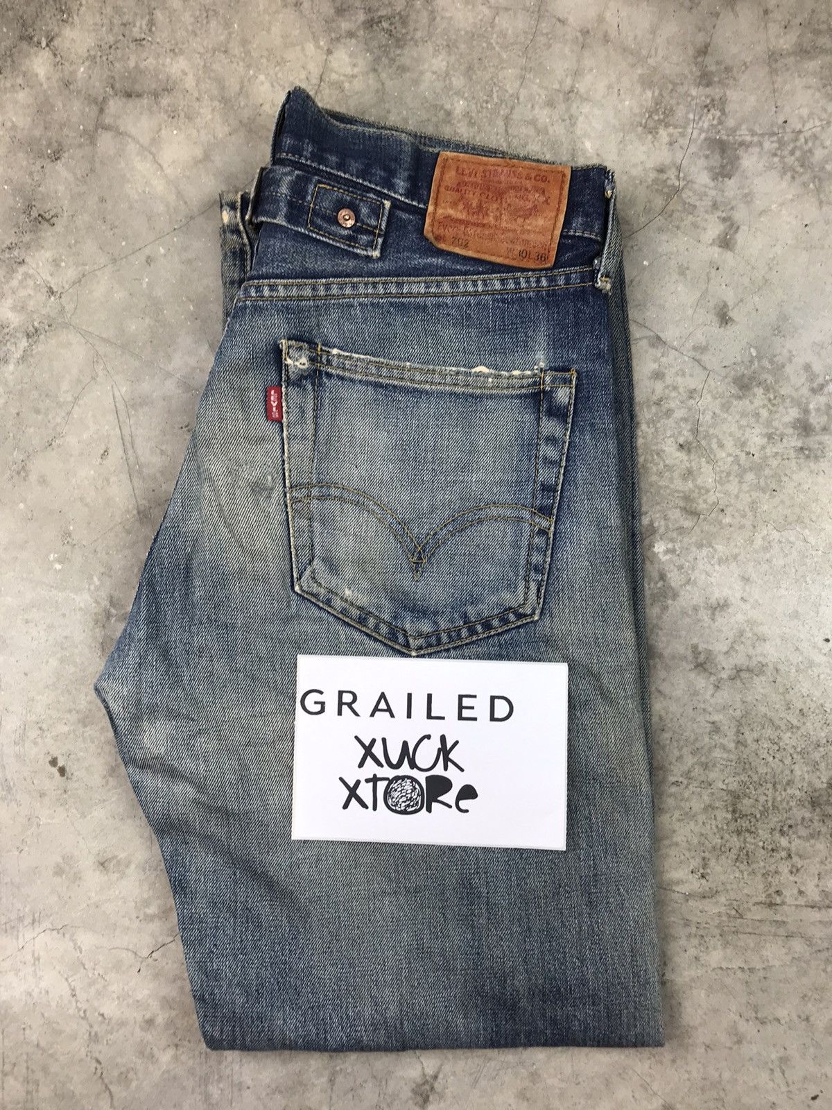 Levi's Vintage Clothing × Vintage VTG LEVI'S BIG "E" 90s LOT 702 XX SELVEDGE DENIM JAPAN🇯🇵 Size US 30 / EU 46 - 25 Thumbnail