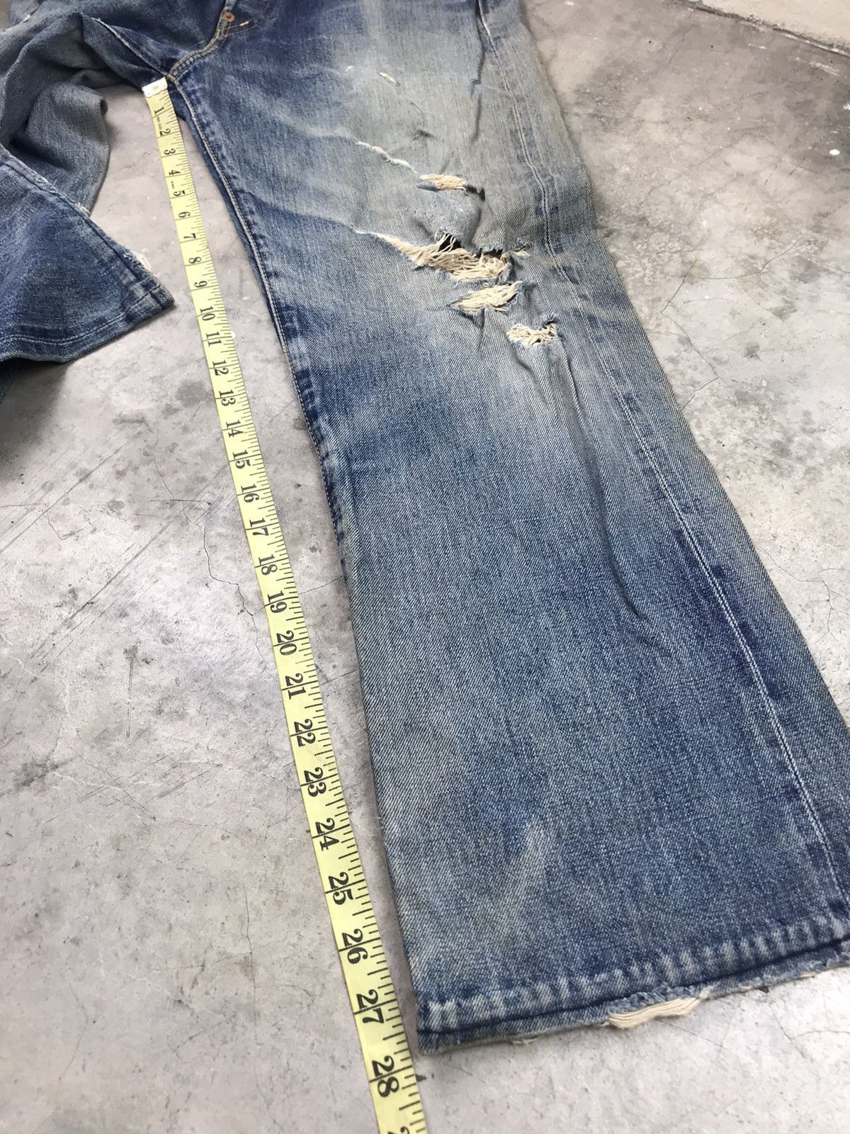 Levi's Vintage Clothing × Vintage VTG LEVI'S BIG "E" 90s LOT 702 XX SELVEDGE DENIM JAPAN🇯🇵 Size US 30 / EU 46 - 19 Thumbnail