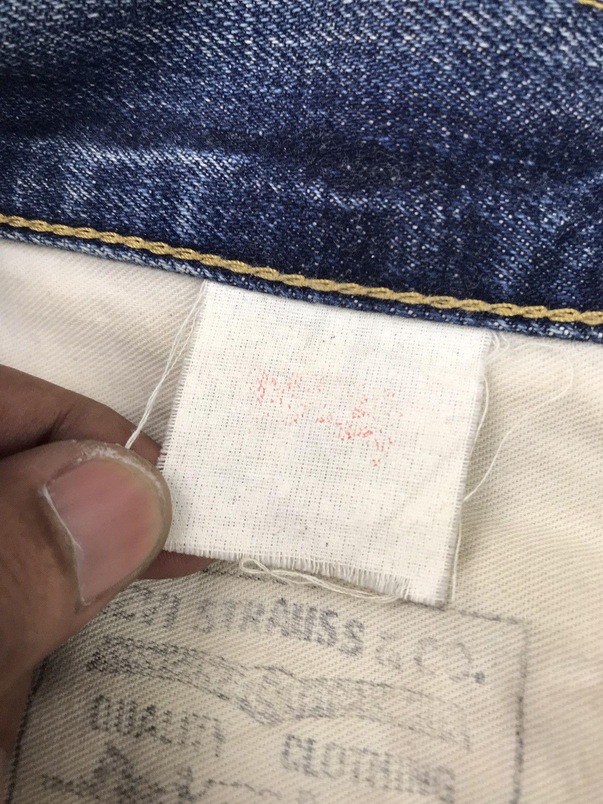 Levi's Vintage Clothing × Vintage VTG LEVI'S BIG "E" 90s LOT 702 XX SELVEDGE DENIM JAPAN🇯🇵 Size US 30 / EU 46 - 15 Thumbnail