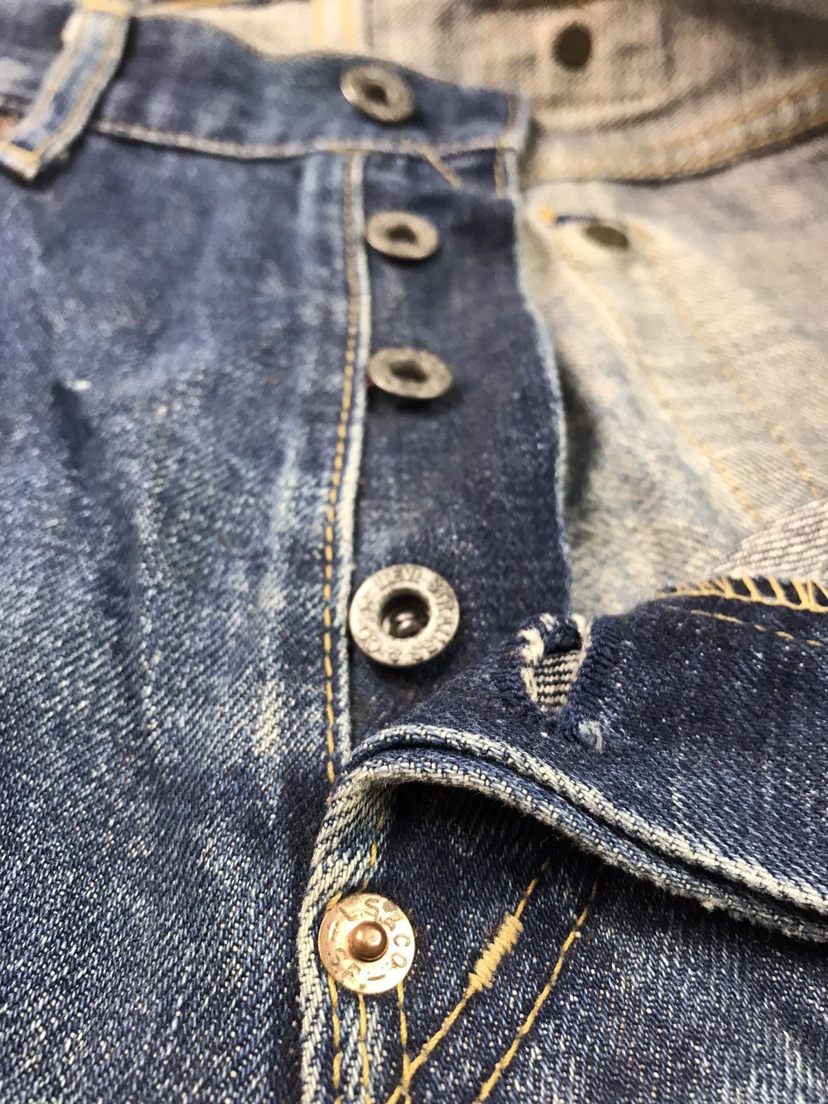 Levi's Vintage Clothing × Vintage VTG LEVI'S BIG "E" 90s LOT 702 XX SELVEDGE DENIM JAPAN🇯🇵 Size US 30 / EU 46 - 10 Thumbnail