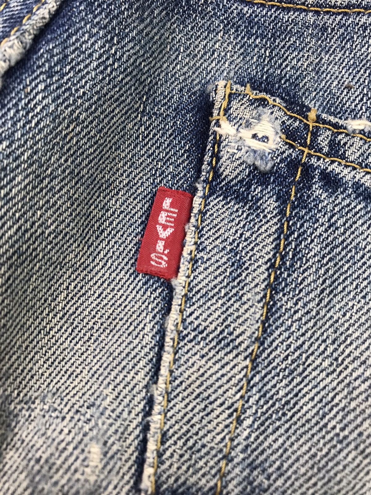 Levi's Vintage Clothing × Vintage VTG LEVI'S BIG "E" 90s LOT 702 XX SELVEDGE DENIM JAPAN🇯🇵 Size US 30 / EU 46 - 7 Thumbnail