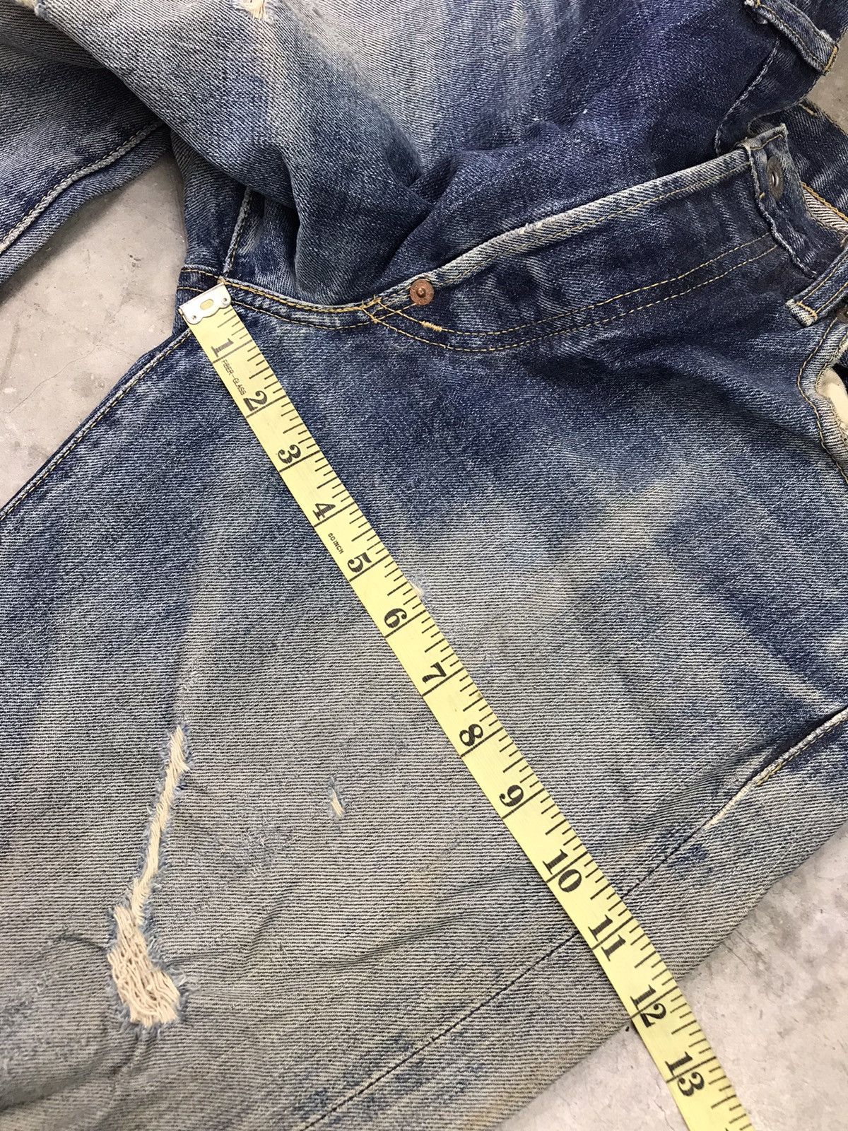 Levi's Vintage Clothing × Vintage VTG LEVI'S BIG "E" 90s LOT 702 XX SELVEDGE DENIM JAPAN🇯🇵 Size US 30 / EU 46 - 22 Thumbnail