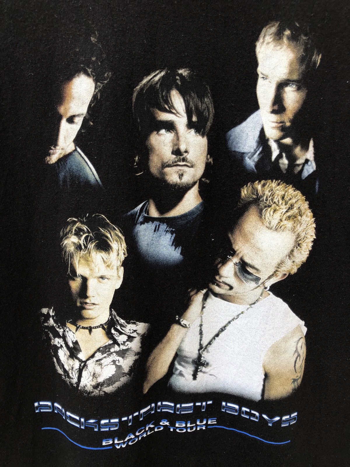 Band Tees × Vintage Vintage 2000 Backstreet Boys Black & Blue World Tour tees Size US L / EU 52-54 / 3 - 2 Thumbnail