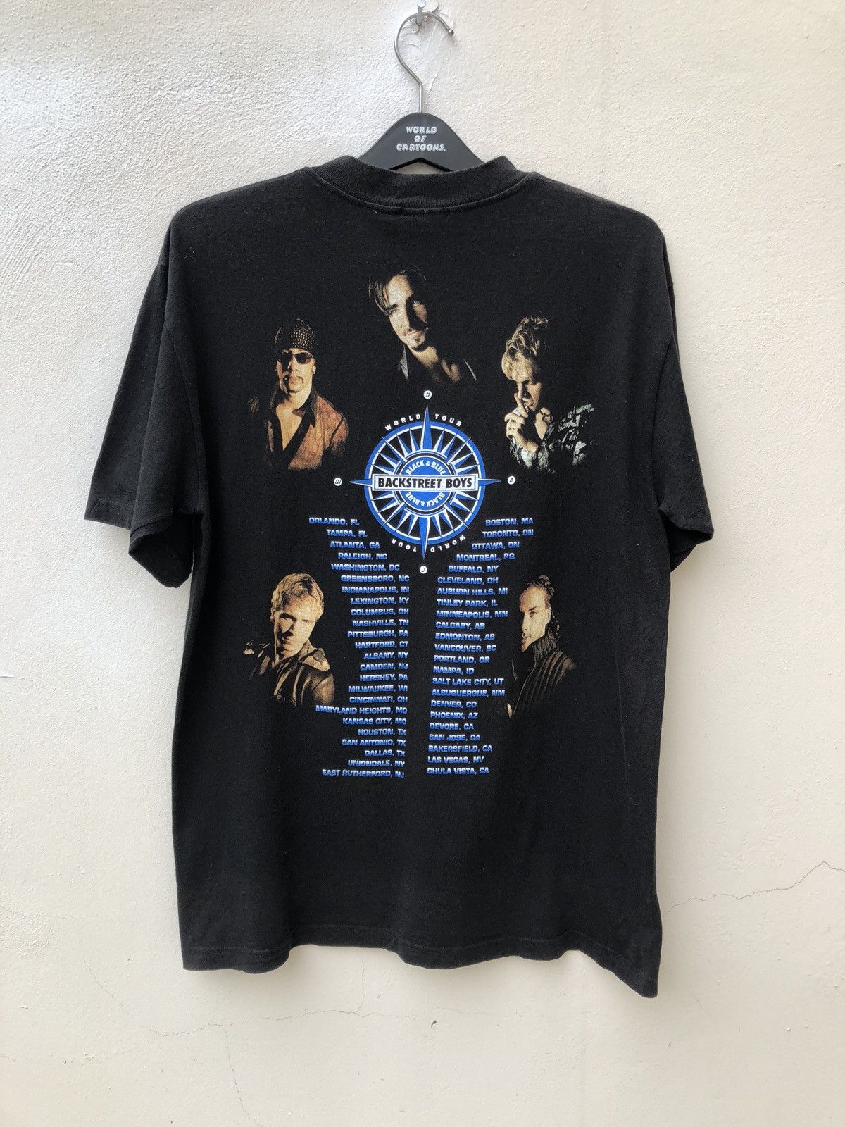 Band Tees × Vintage Vintage 2000 Backstreet Boys Black & Blue World Tour tees Size US L / EU 52-54 / 3 - 6 Thumbnail