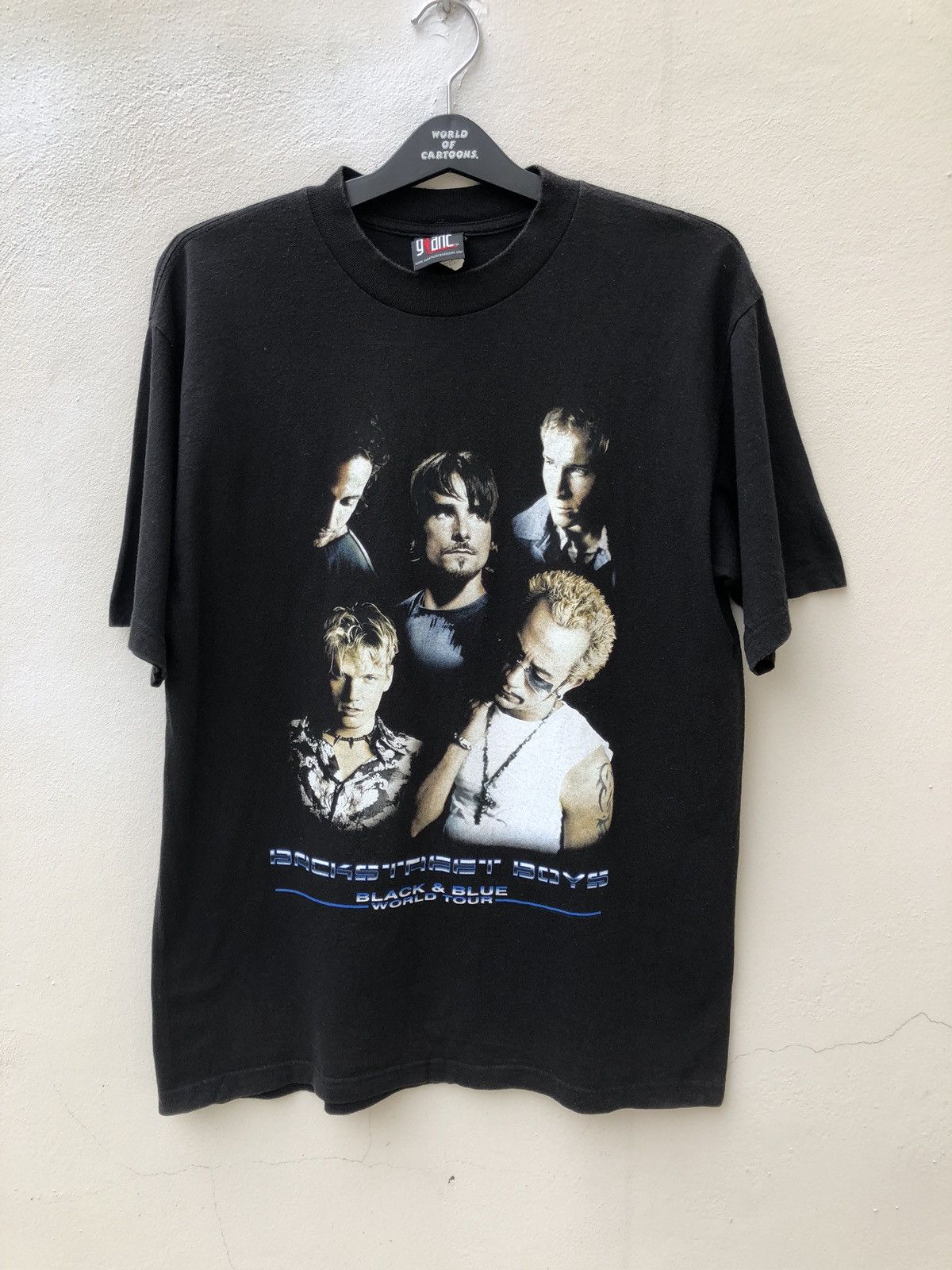 Band Tees × Vintage Vintage 2000 Backstreet Boys Black & Blue World Tour tees Size US L / EU 52-54 / 3 - 1 Thumbnail