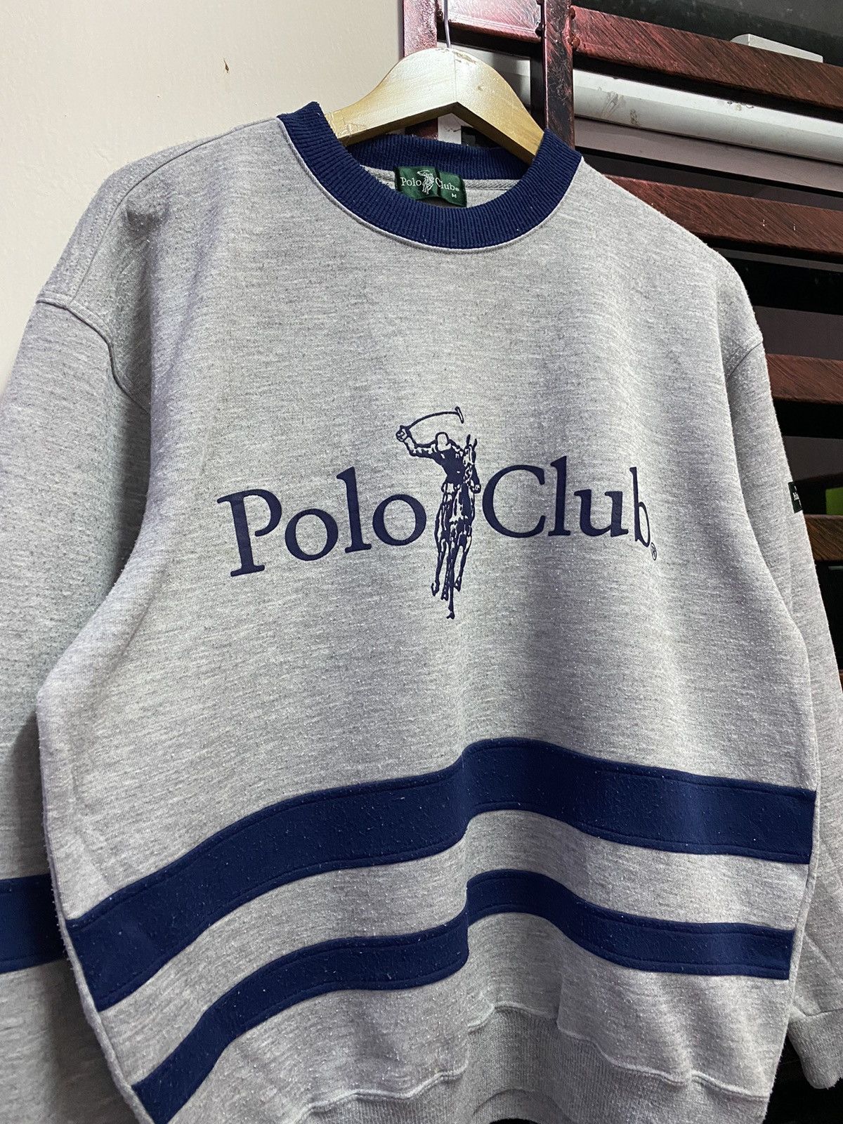 Polo Ralph Lauren 🔥 Steals 🔥 Vintage Polo Club Sweatshirt Big Logo Size US M / EU 48-50 / 2 - 1 Thumbnail