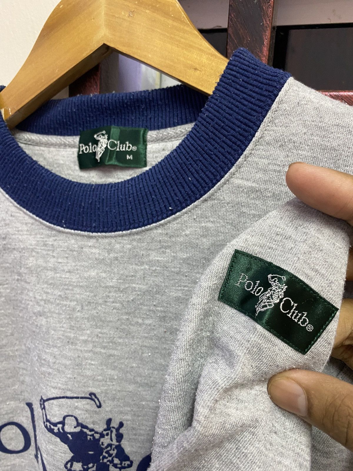Polo Ralph Lauren 🔥 Steals 🔥 Vintage Polo Club Sweatshirt Big Logo Size US M / EU 48-50 / 2 - 6 Thumbnail