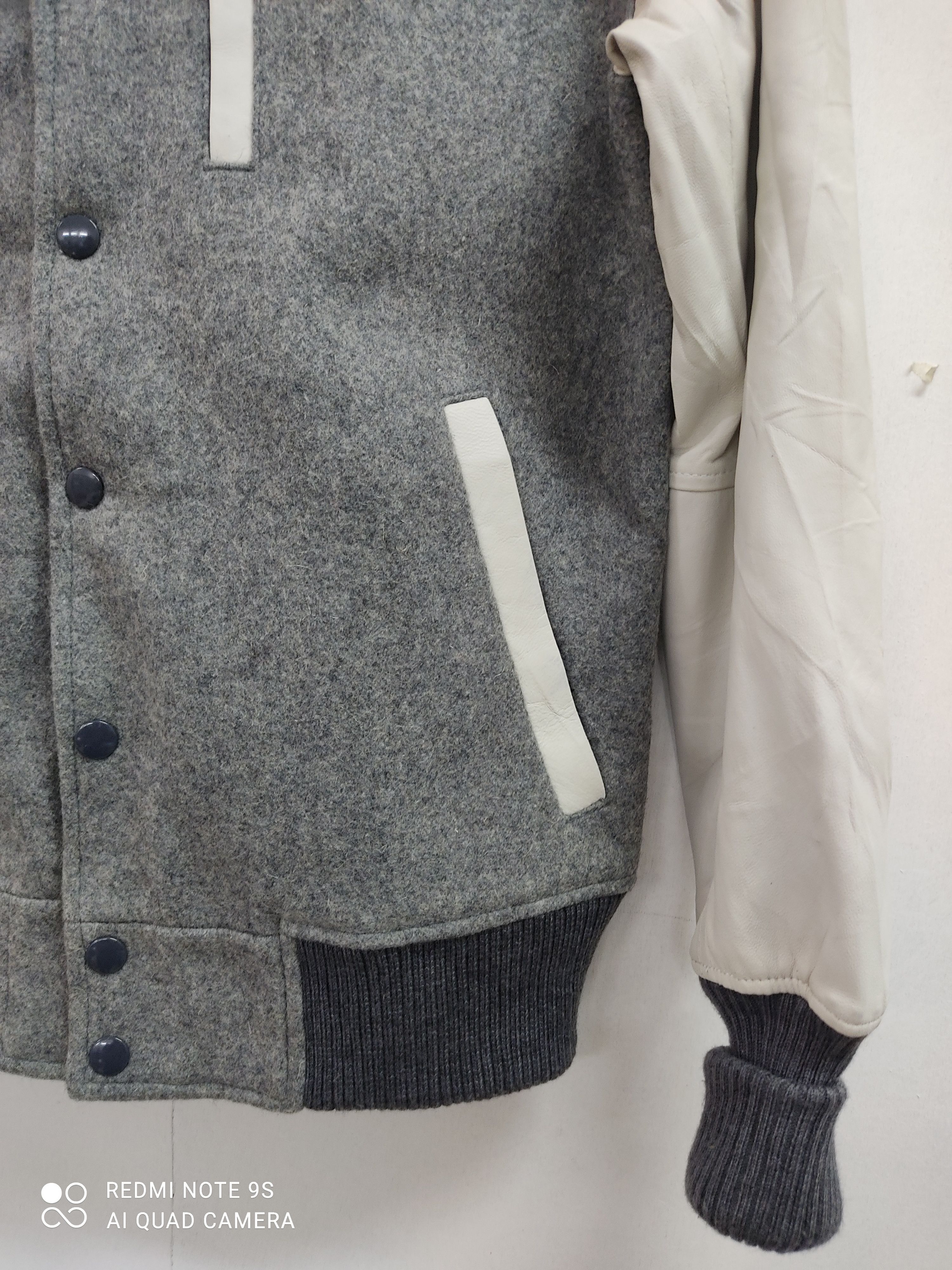 Japanese Brand × URBAN RESEARCH DOORS Urban Research Wool and Leather Varsity Jacket Size US S / EU 44-46 / 1 - 7 Thumbnail