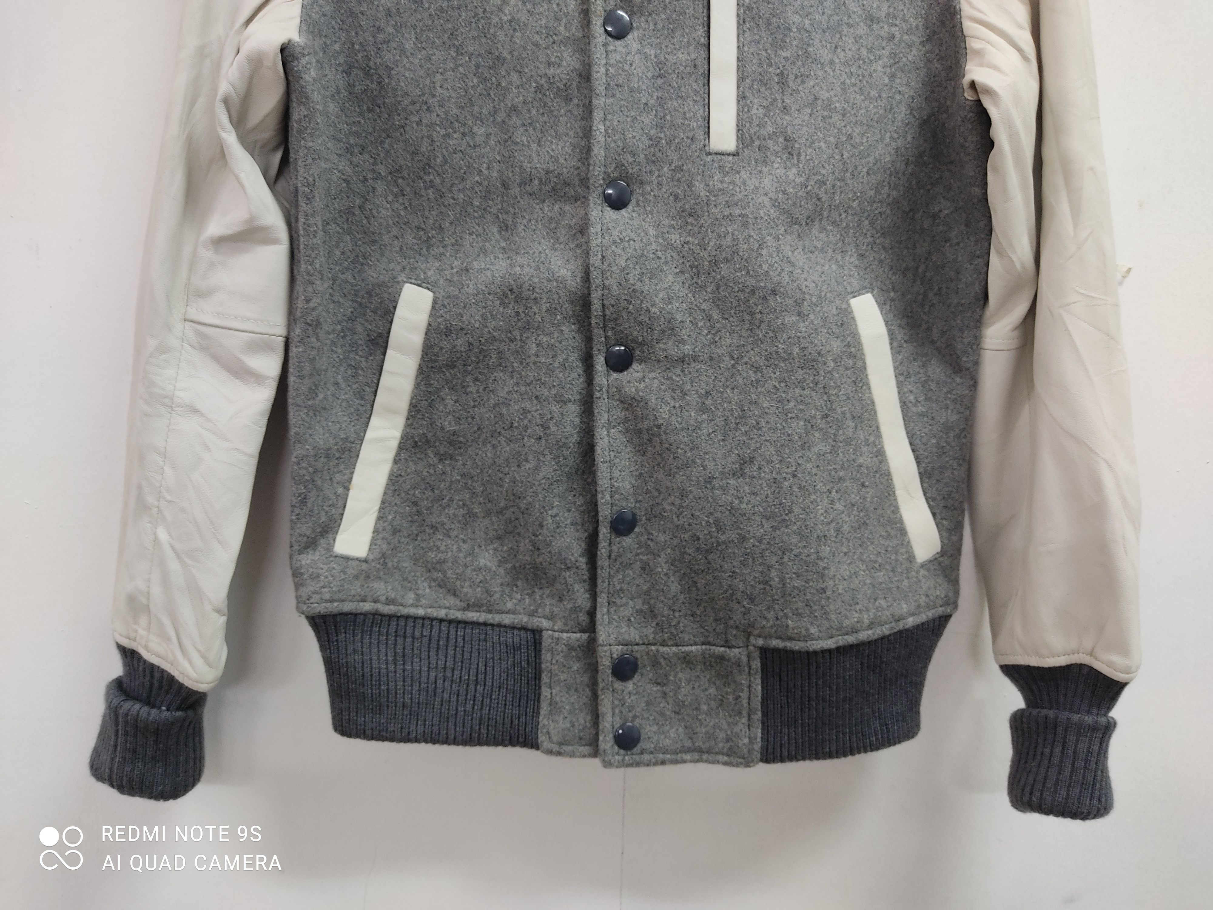 Japanese Brand × URBAN RESEARCH DOORS Urban Research Wool and Leather Varsity Jacket Size US S / EU 44-46 / 1 - 3 Thumbnail