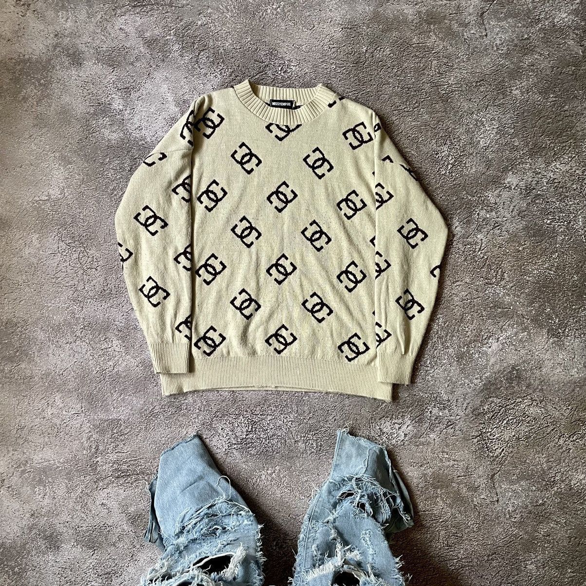 トップス archive border mohair knit grunge y2k CLANE - ボーダーニットトップス- SHEER BORDER MOHAIR KNIT