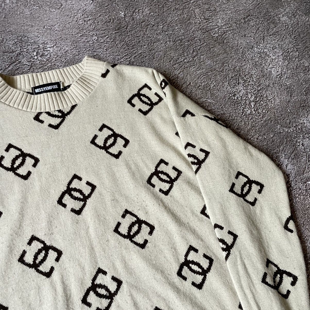 Vintage Vintage Y2K All Over Print Monogram Sweater Knit Preppy M Size US M / EU 48-50 / 2 - 6 Thumbnail