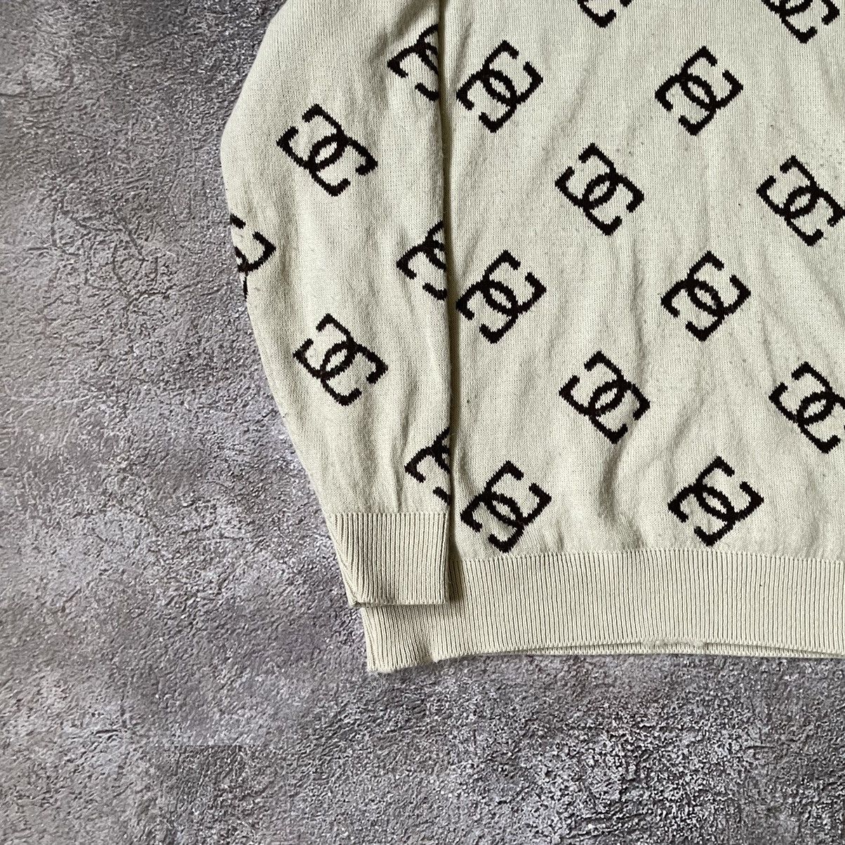 Vintage Vintage Y2K All Over Print Monogram Sweater Knit Preppy M Size US M / EU 48-50 / 2 - 4 Thumbnail
