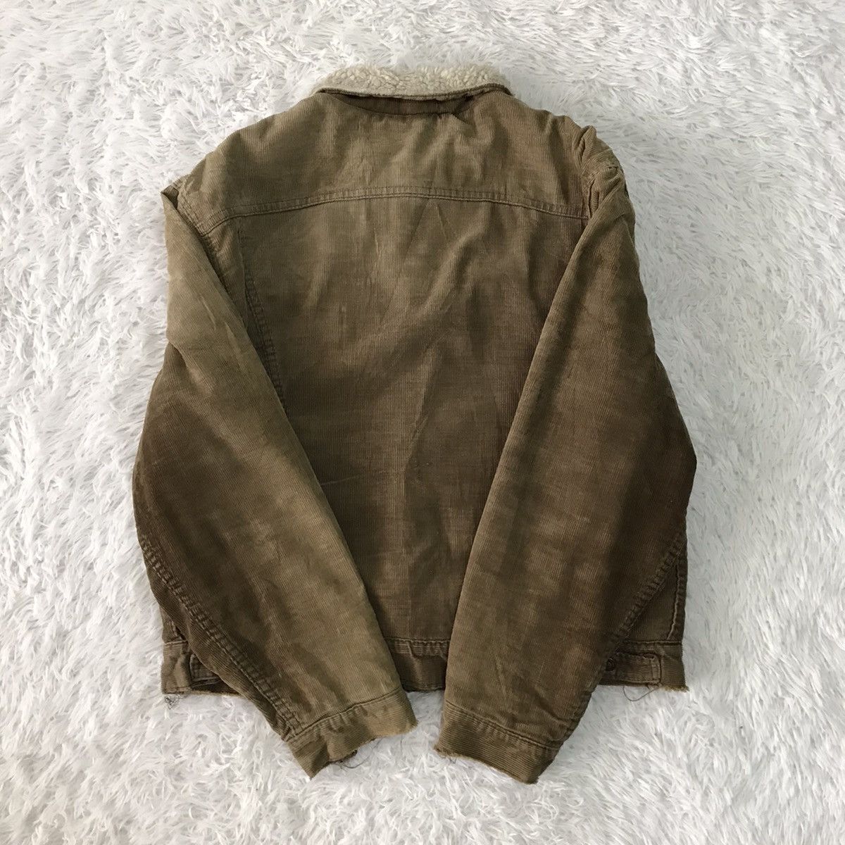 Levi's Vtg Levis Corduroy Sherpa Trucker Jacket Made in Usa Size US L / EU 52-54 / 3 - 18 Thumbnail