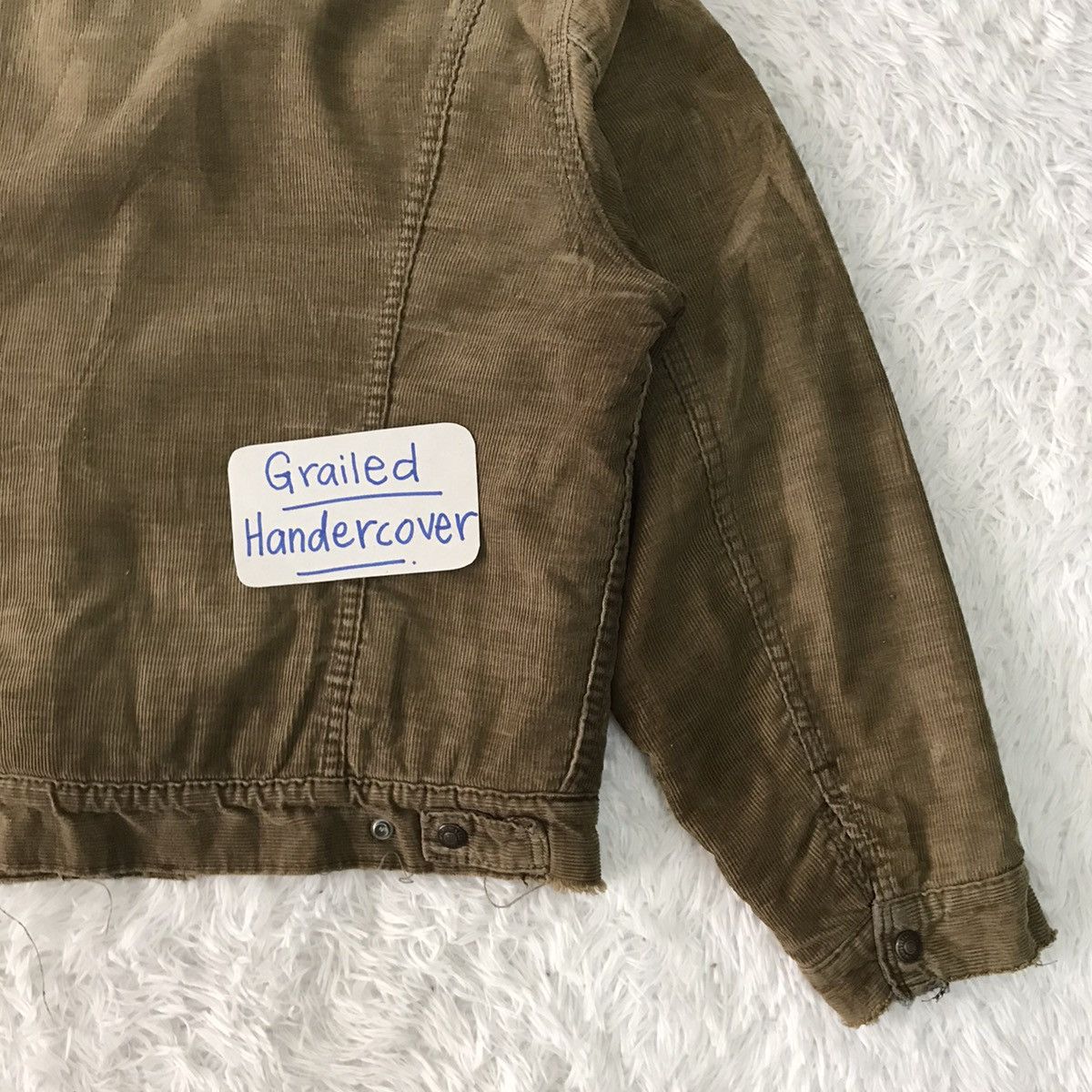 Levi's Vtg Levis Corduroy Sherpa Trucker Jacket Made in Usa Size US L / EU 52-54 / 3 - 17 Thumbnail