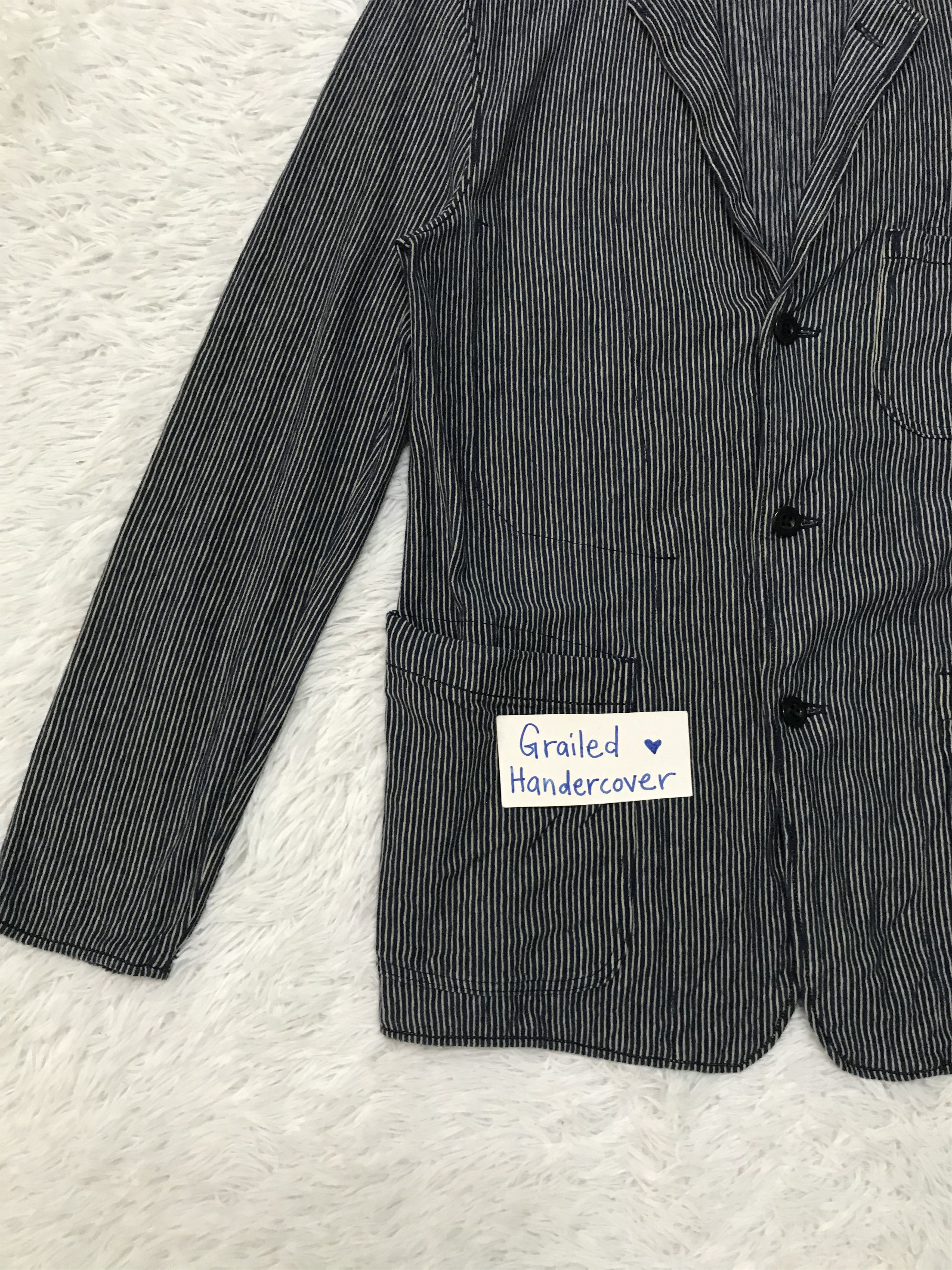 45rpm 45 Rpm Indigo Stripes Thin Jacket Size US M / EU 48-50 / 2 - 6 Thumbnail