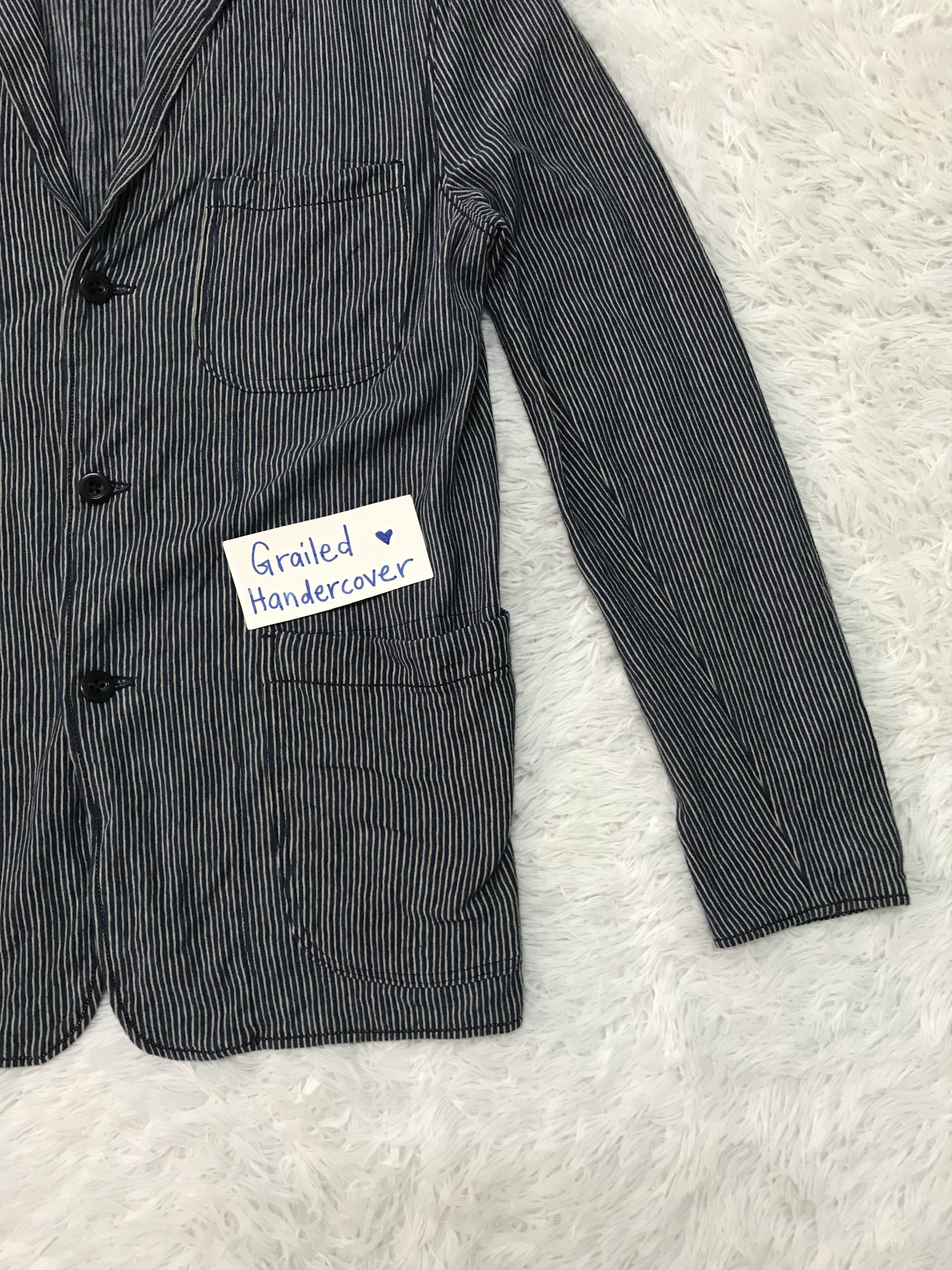 45rpm 45 Rpm Indigo Stripes Thin Jacket Size US M / EU 48-50 / 2 - 5 Thumbnail