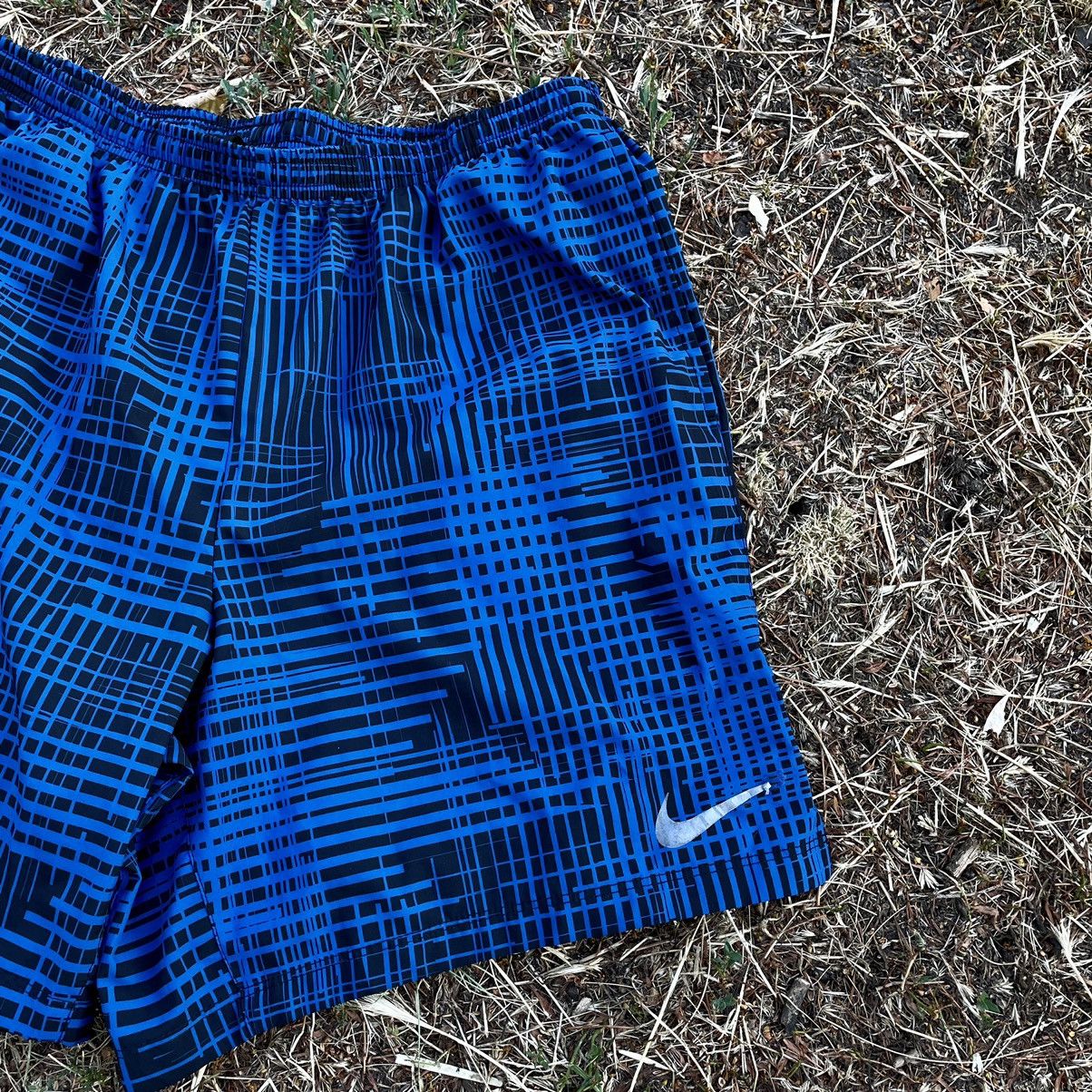 Vintage Vintage Y2K Baggy Plaid Shorts Streetwear Skate Blue Logo XL Size US 34 / EU 50 - 3 Thumbnail