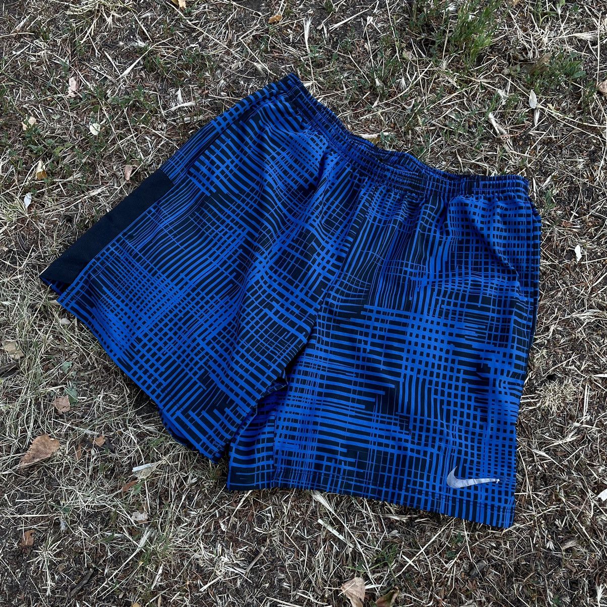 Vintage Vintage Y2K Baggy Plaid Shorts Streetwear Skate Blue Logo XL Size US 34 / EU 50 - 2 Thumbnail