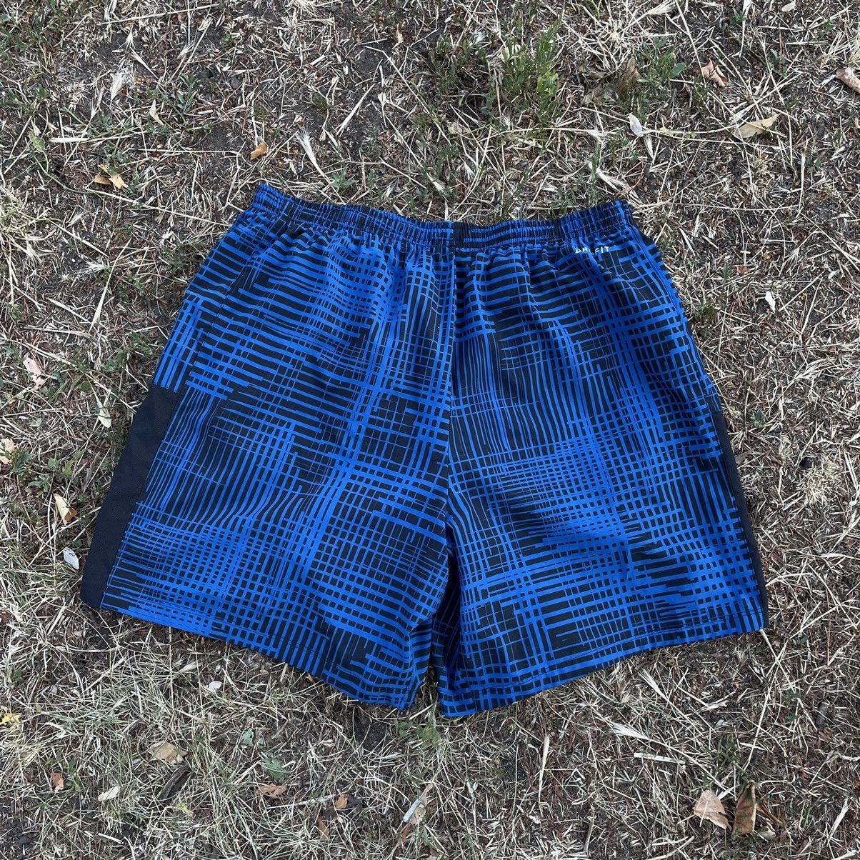 Vintage Vintage Y2K Baggy Plaid Shorts Streetwear Skate Blue Logo XL Size US 34 / EU 50 - 6 Thumbnail