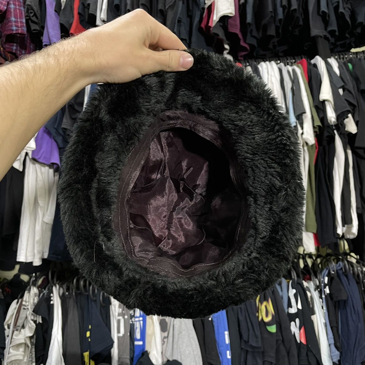 Vintage Vintage 90s Mohair Fuzzy Beanie Black Grunge Alt Skate OS Size ONE SIZE - 4 Thumbnail