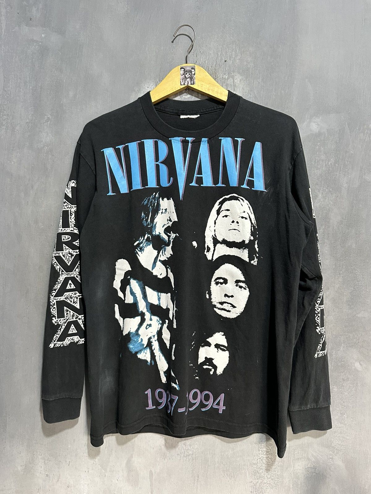 Vintage Rare❗️Vintage Boot 90s NIRVANA Longsleeve Kanye West T