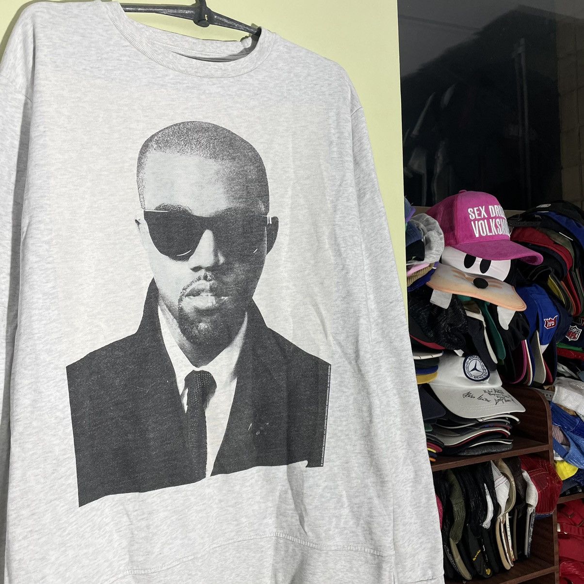 Vintage Vintage Y2K Kanye West Graphic Crewneck Streetwear Washed XL Size US XL / EU 56 / 4 - 4 Thumbnail