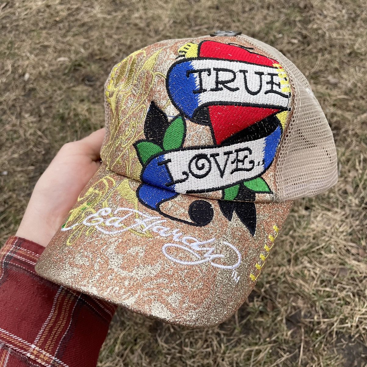 Vintage Vintage Y2K Ed Hardy Graphic Hat Cap Streetwear Sun Faded OS Size ONE SIZE - 4 Thumbnail