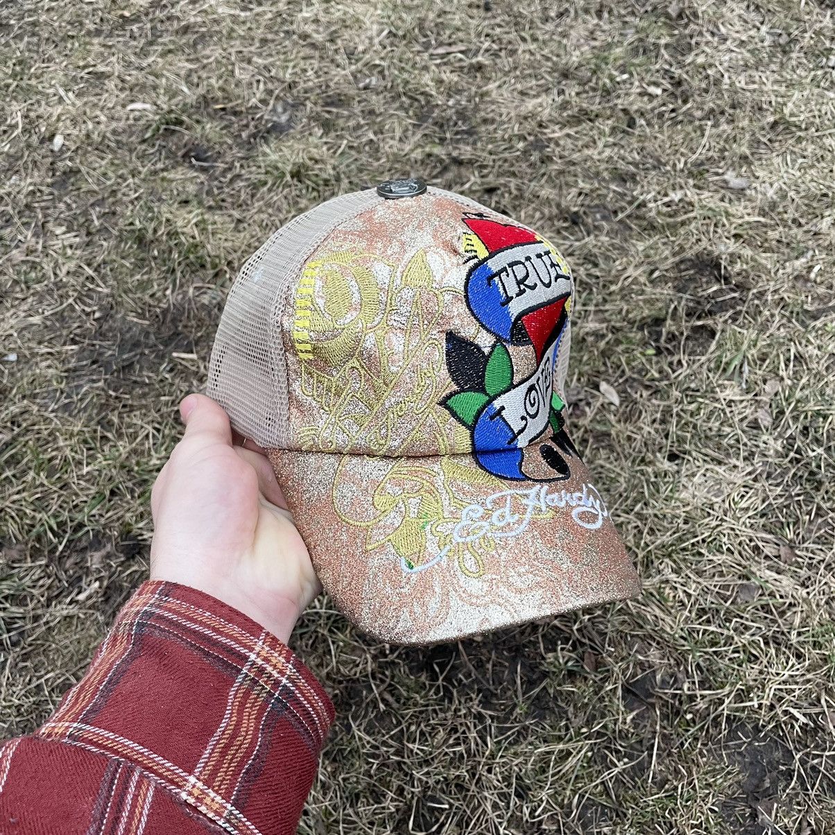 Pre-owned Ed Hardy Vintage Y2k  Cristian Audigier Buymypiece Hat Cap In Multi