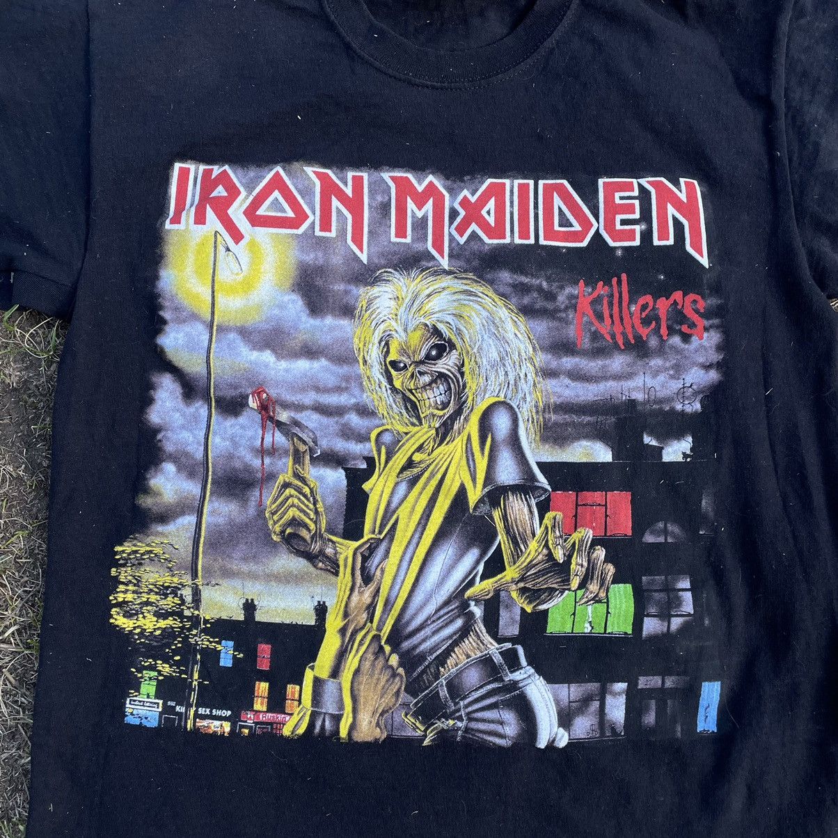 Band Tees Vintage Y2K Iron Maiden Tee Face Horror Print Band Tour Rock Size US M / EU 48-50 / 2 - 4 Thumbnail