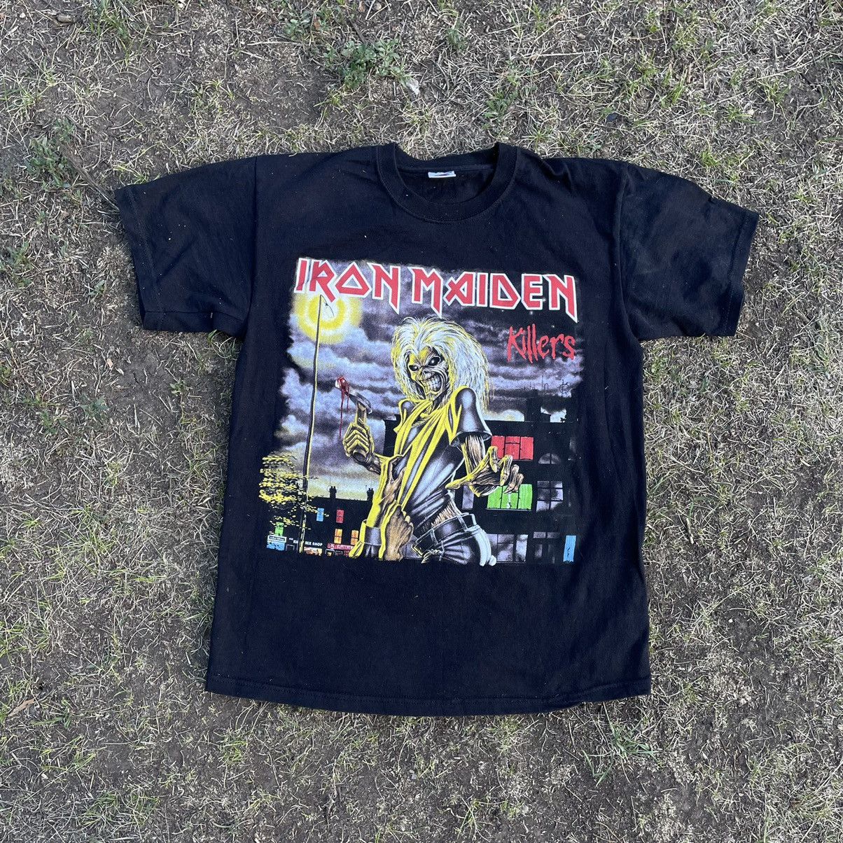 Band Tees Vintage Y2K Iron Maiden Tee Face Horror Print Band Tour Rock Size US M / EU 48-50 / 2 - 2 Thumbnail