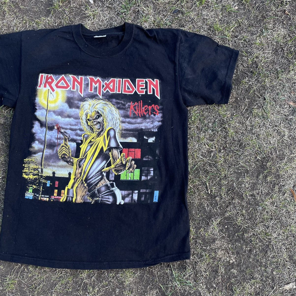 Band Tees Vintage Y2K Iron Maiden Tee Face Horror Print Band Tour Rock Size US M / EU 48-50 / 2 - 3 Thumbnail