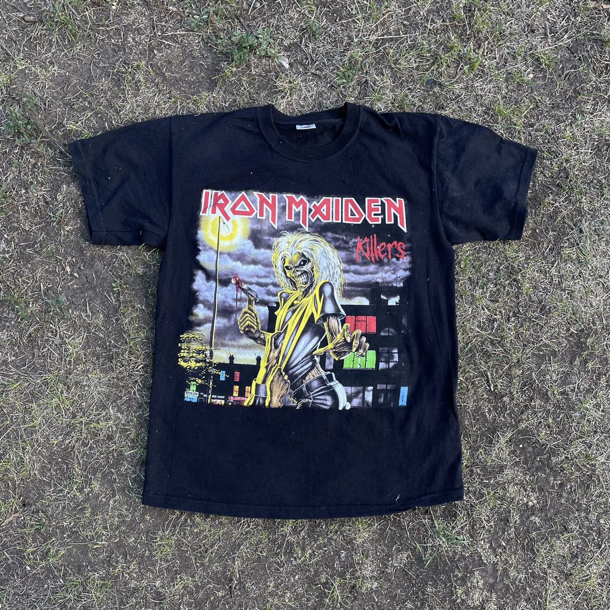 Band Tees Vintage Y2K Iron Maiden Tee Face Horror Print Band Tour Rock Size US M / EU 48-50 / 2 - 1 Thumbnail